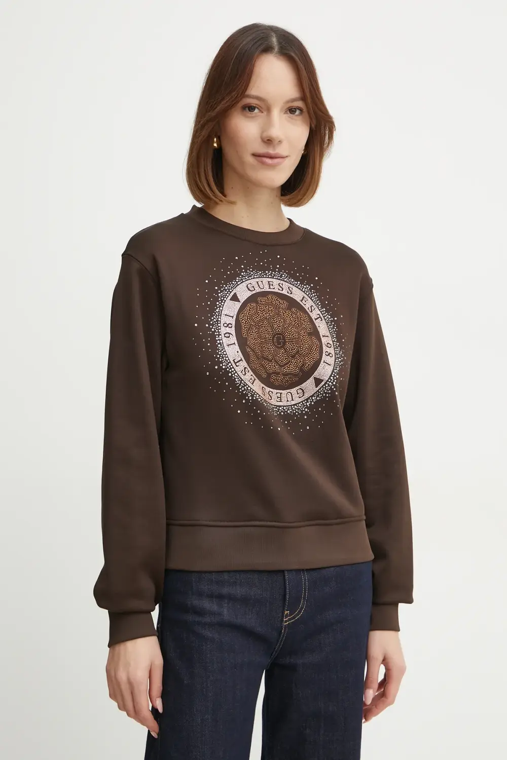Толстовка Guess, коричневый
Толстовка Guess, коричневый