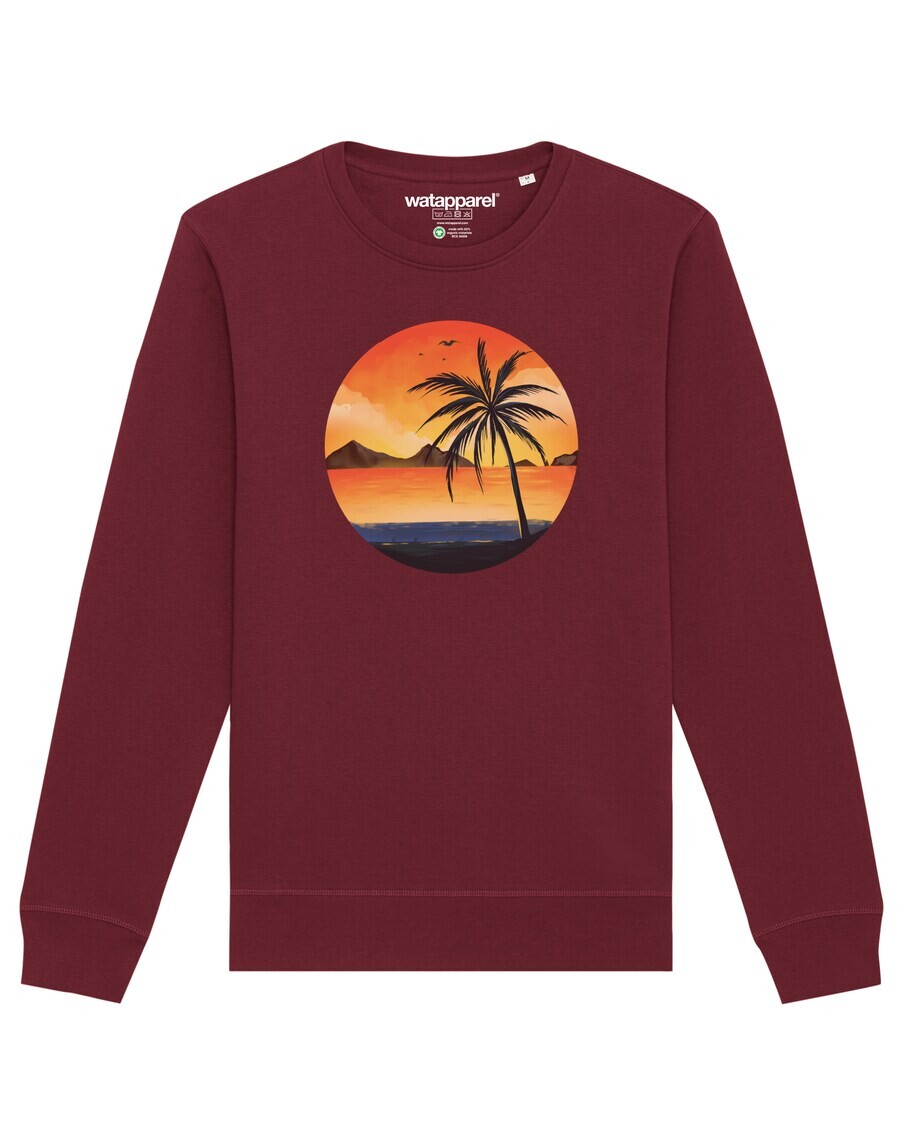 Свитер Watapparel Sweatshirt Sunset on palm beach, бордовый
Свитер Watapparel Sweatshirt Sunset on palm beach, бордовый
