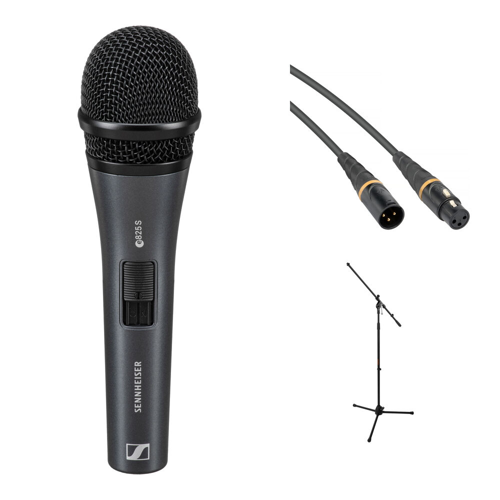 Ручной микрофон Sennheiser e 825-S Dynamic Vocal Microphone with Stand and Cable
Ручной микрофон Sennheiser e 825-S Dynamic Vocal Microphone with Stand and Cable
