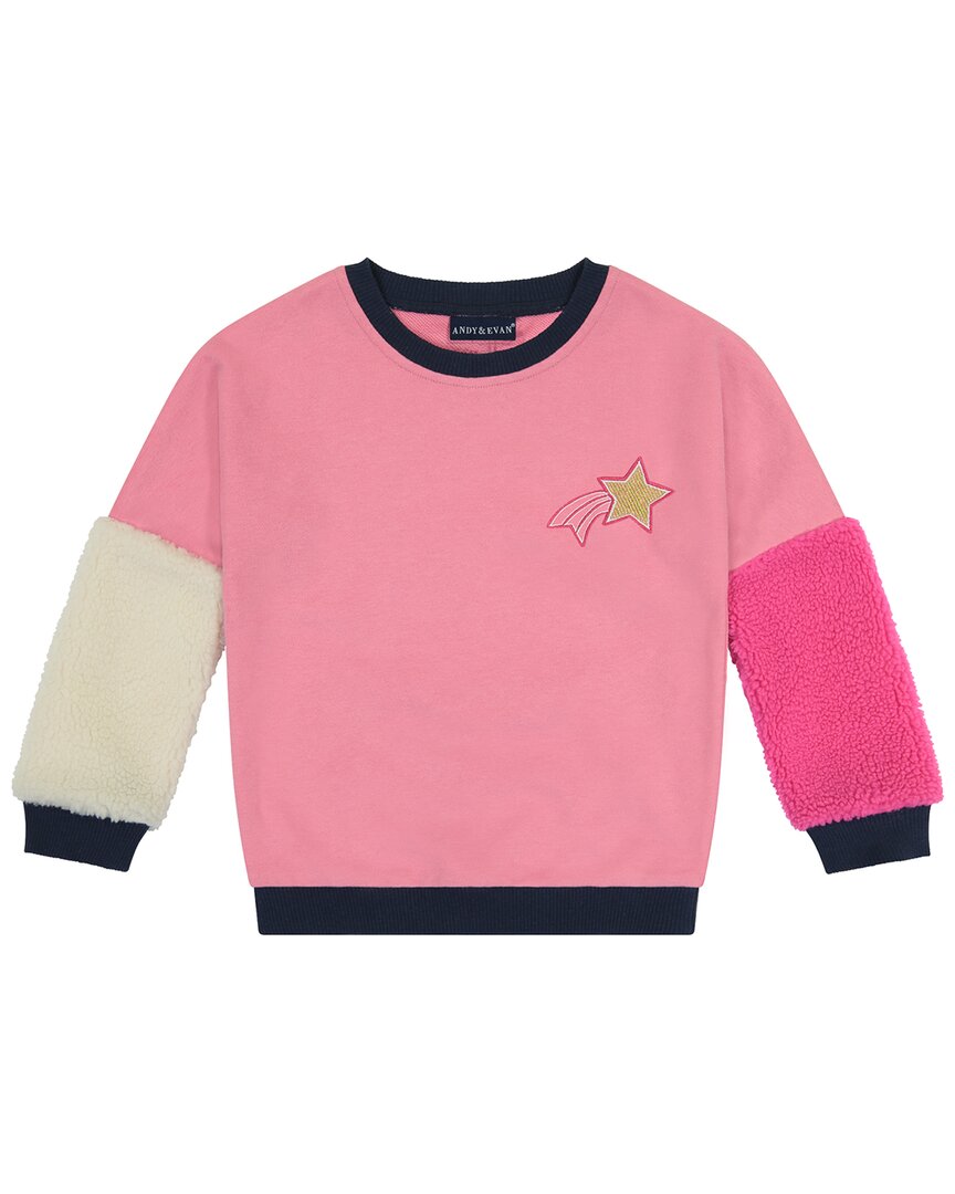 Комплект толстовок из шерпы в цветных блоках от Andy & Evan, розовый
Комплект толстовок из шерпы в цветных блоках от Andy & Evan, розовый