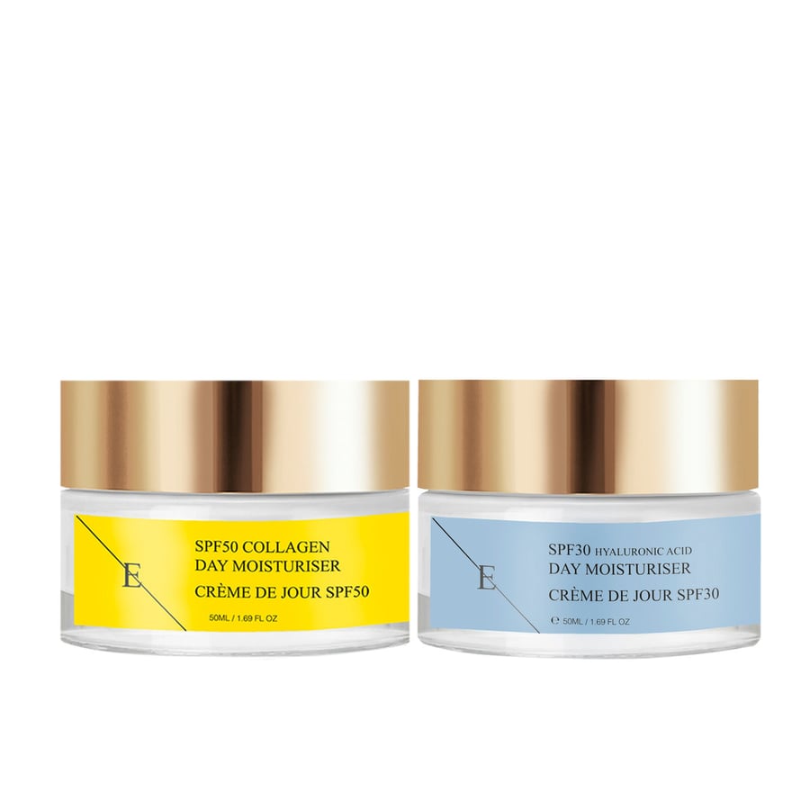 Дневной крем с гиалуроновой кислотой SPF 30 50 мл + Дневной крем с коллагеном SPF 50 50 мл ErthSkin London
Дневной крем с гиалуроновой кислотой SPF 30 50 мл + Дневной крем с коллагеном SPF 50 50 мл ErthSkin London