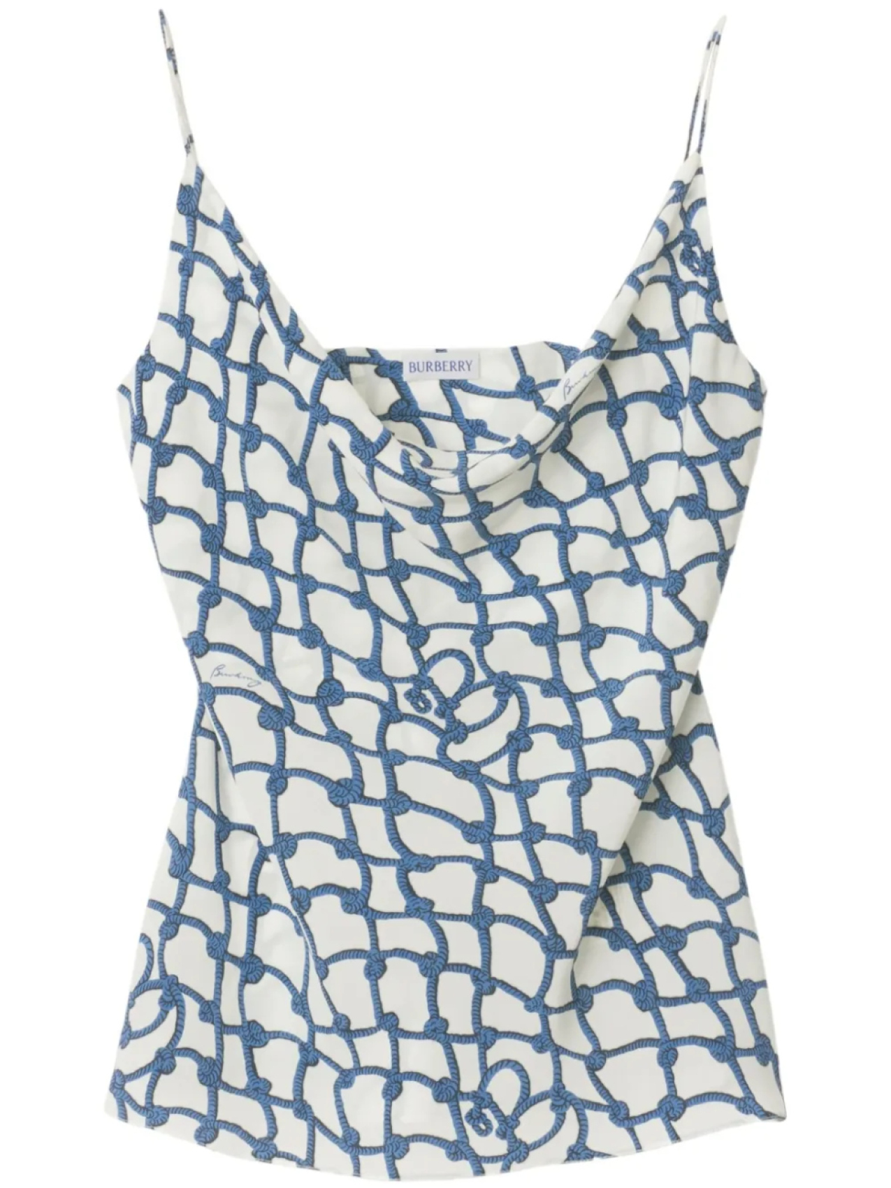 Топ с принтом Burberry, синий
Топ с принтом Burberry, синий