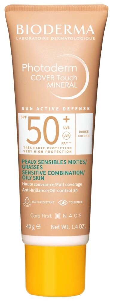 Красящая жидкость с фильтром для лица Bioderma Photoderm Cover Touch Mineral SPF50+, 40 g
Красящая жидкость с фильтром для лица Bioderma Photoderm Cover Touch Mineral SPF50+, 40 g