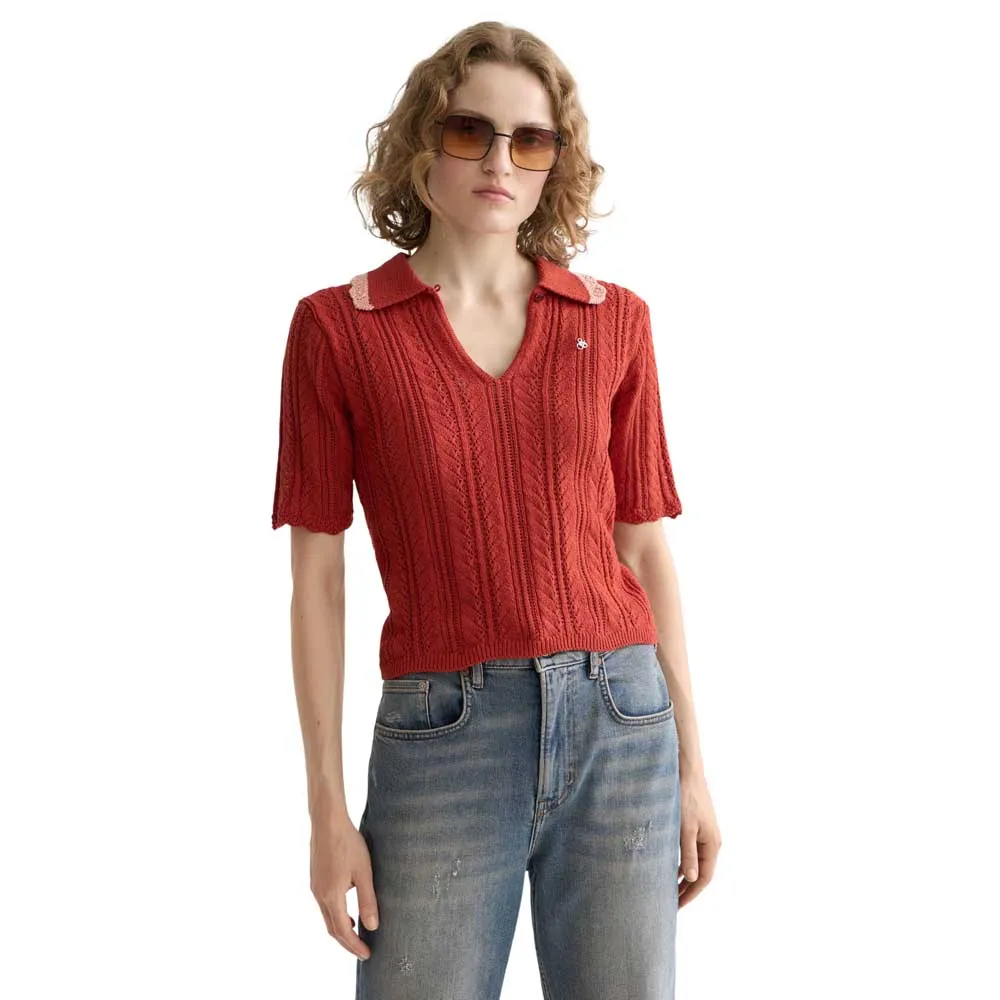 Поло с коротким рукавом Scotch & Soda Pointelle Collared Knitted, красный
Поло с коротким рукавом Scotch & Soda Pointelle Collared Knitted, красный