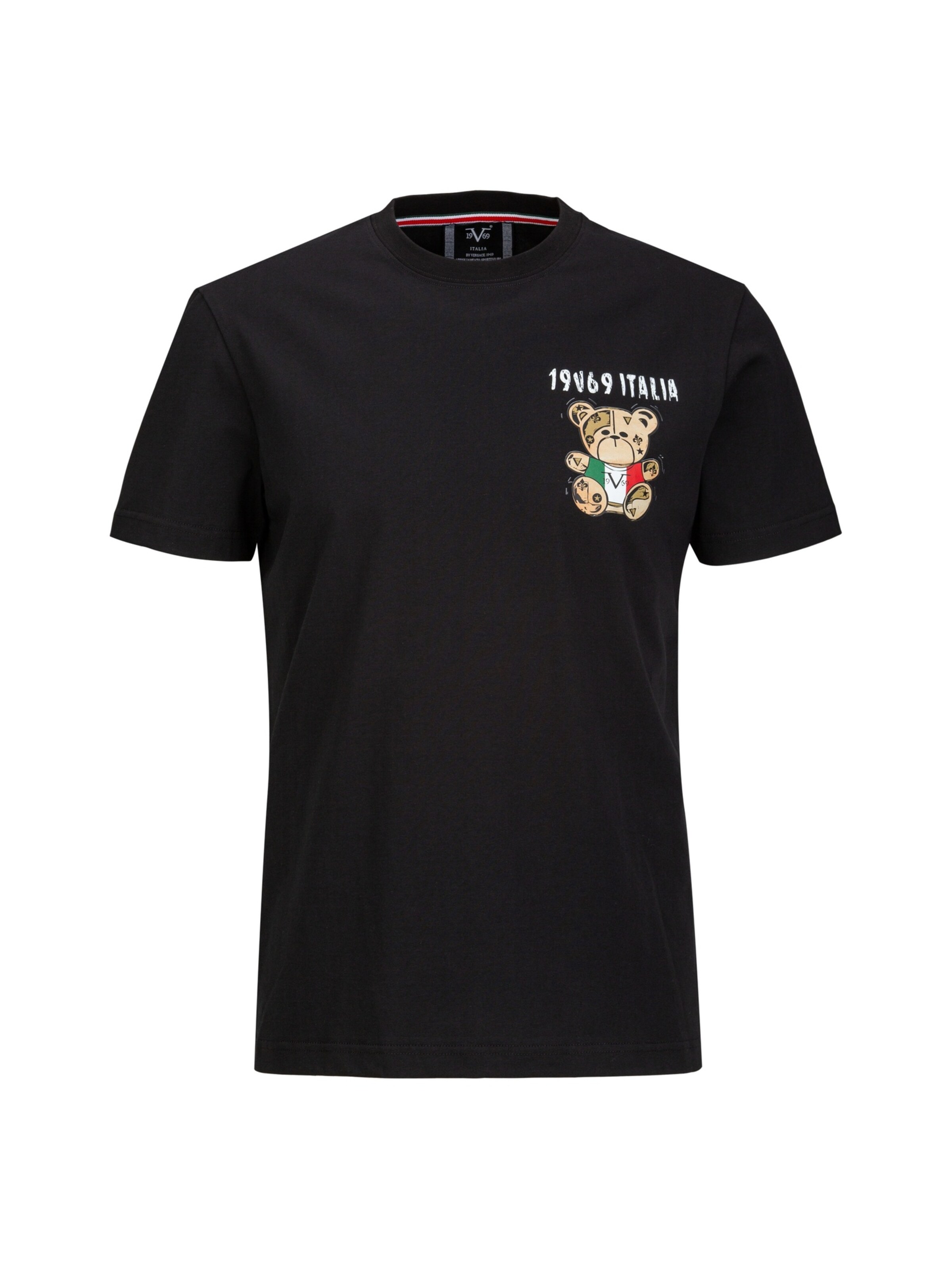 19V69 ITALIA Футболка 'Rafael Italian Teddy' в черном цвете
19V69 ITALIA Футболка 'Rafael Italian Teddy' в черном цвете