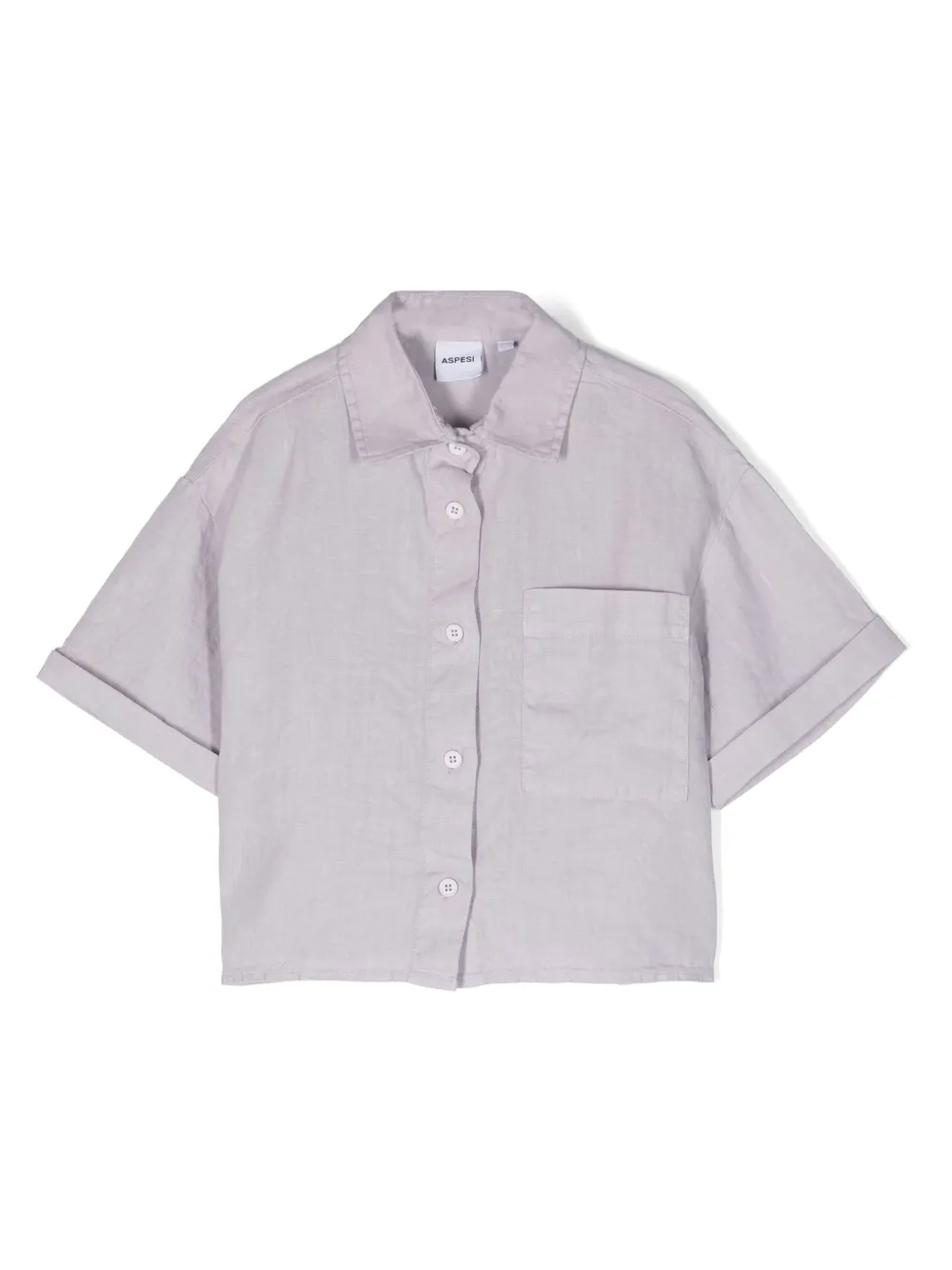 Льняная рубашка с короткими рукавами Aspesi Kids, фиолетовый
Льняная рубашка с короткими рукавами Aspesi Kids, фиолетовый