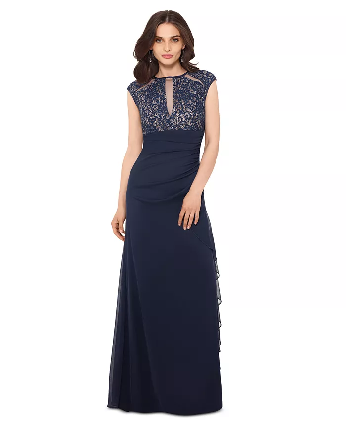 Бетси & Адам Petite Платье-комбинация с кружевными вырезами B&A By Betsy and Adam, синий
Бетси & Адам Petite Платье-комбинация с кружевными вырезами B&A By Betsy and Adam, синий