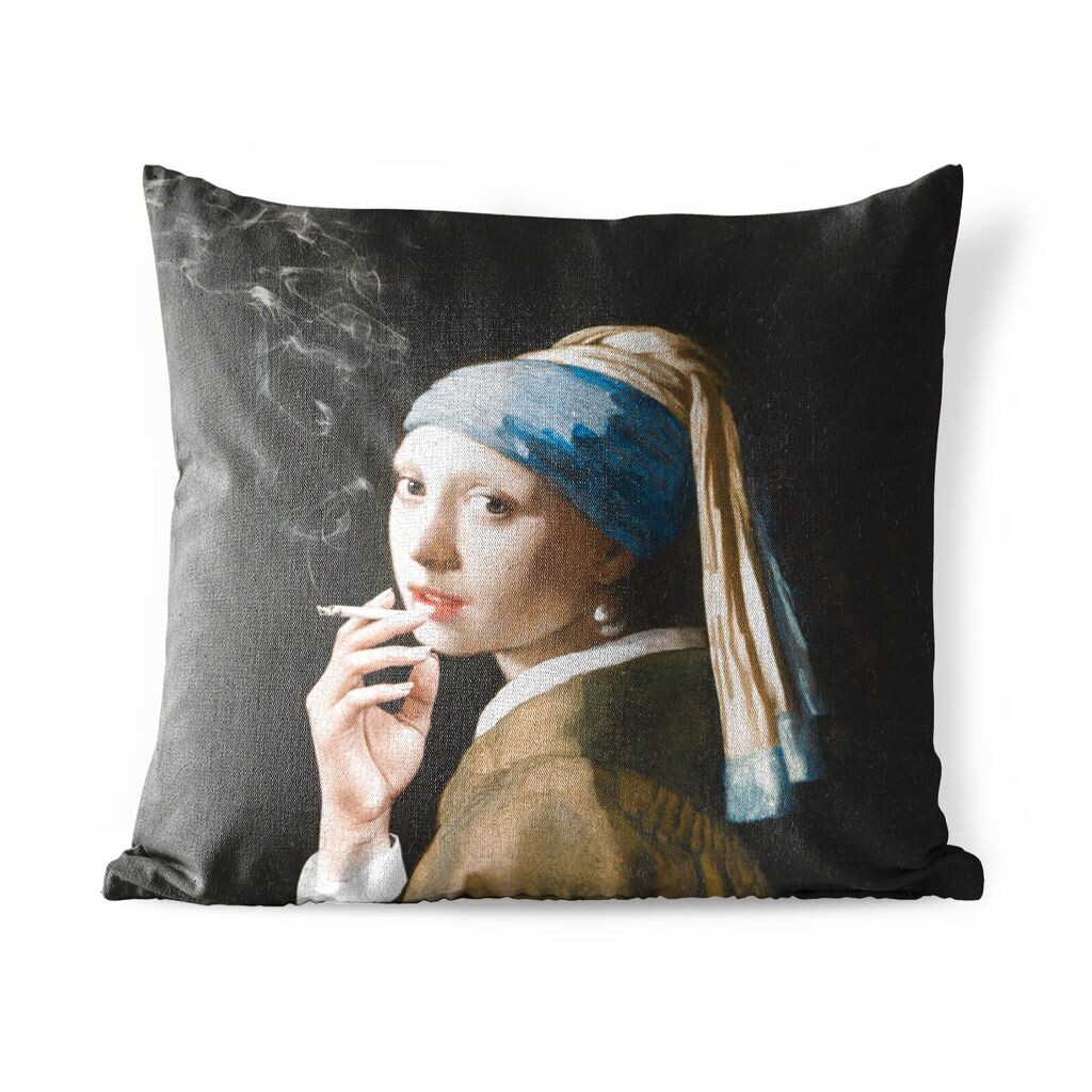 Подушка для улицы MuchoWow - Девушка с жемчужной сережкой - Vermeer - Для курящих - 40x40 см - Устойчивость к атмосферным воздействиям - Подушка для отдыха - Чехол на подушку - Хлопчатобумажная ткань - Декоративные наволочки, мультиколор
Подушка для улицы MuchoWow - Девушка с жемчужной сережкой - Vermeer - Для курящих - 40x40 см - Устойчивость к атмосферным воздействиям - Подушка для отдыха - Чехол на подушку - Хлопчатобумажная ткань - Декоративные наволочки, мультиколор