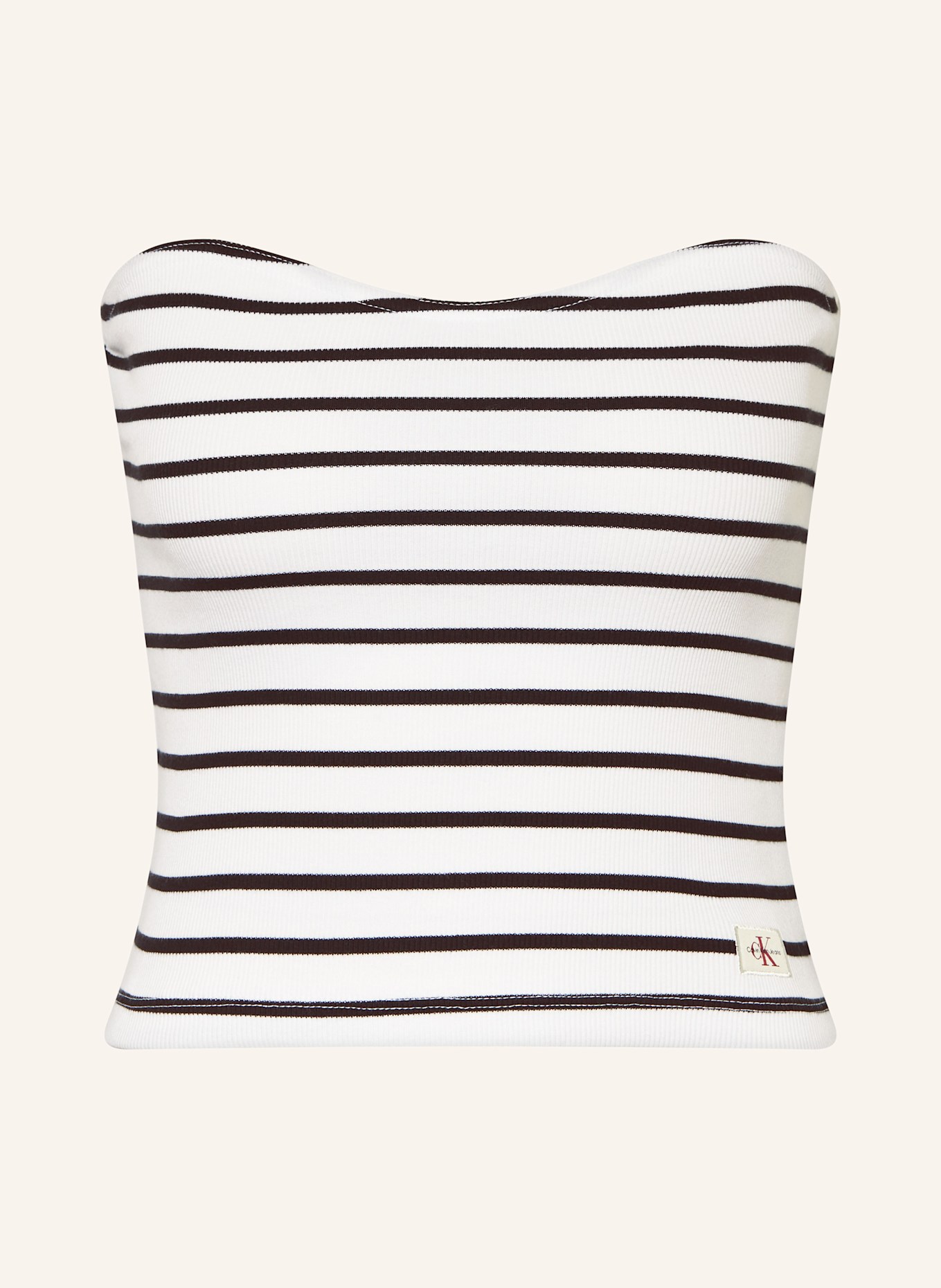 Топ с открытыми плечами Calvin Klein Jeans, мультиколор 
Топ с открытыми плечами Calvin Klein Jeans, мультиколор