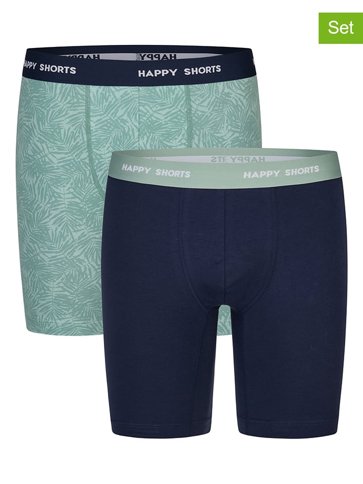 Happy Shorts Комплект из 2 штук: боксерские шорты бирюзового/темно-синего цвета
Happy Shorts Комплект из 2 штук: боксерские шорты бирюзового/темно-синего цвета