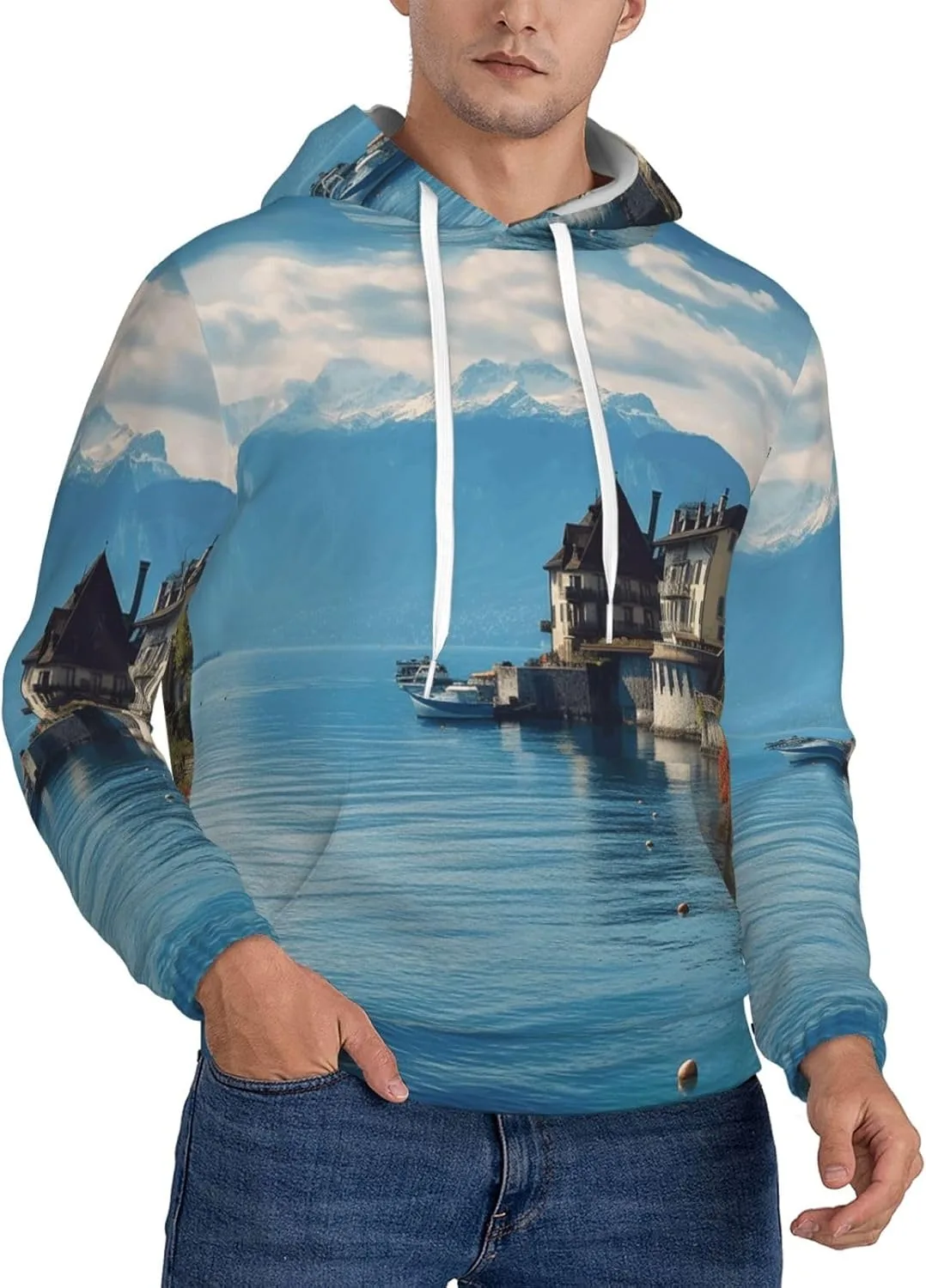 Мужской пуловер-худи Lake Geneva Switzerland с карманом SDTYKHJ
Мужской пуловер-худи Lake Geneva Switzerland с карманом SDTYKHJ