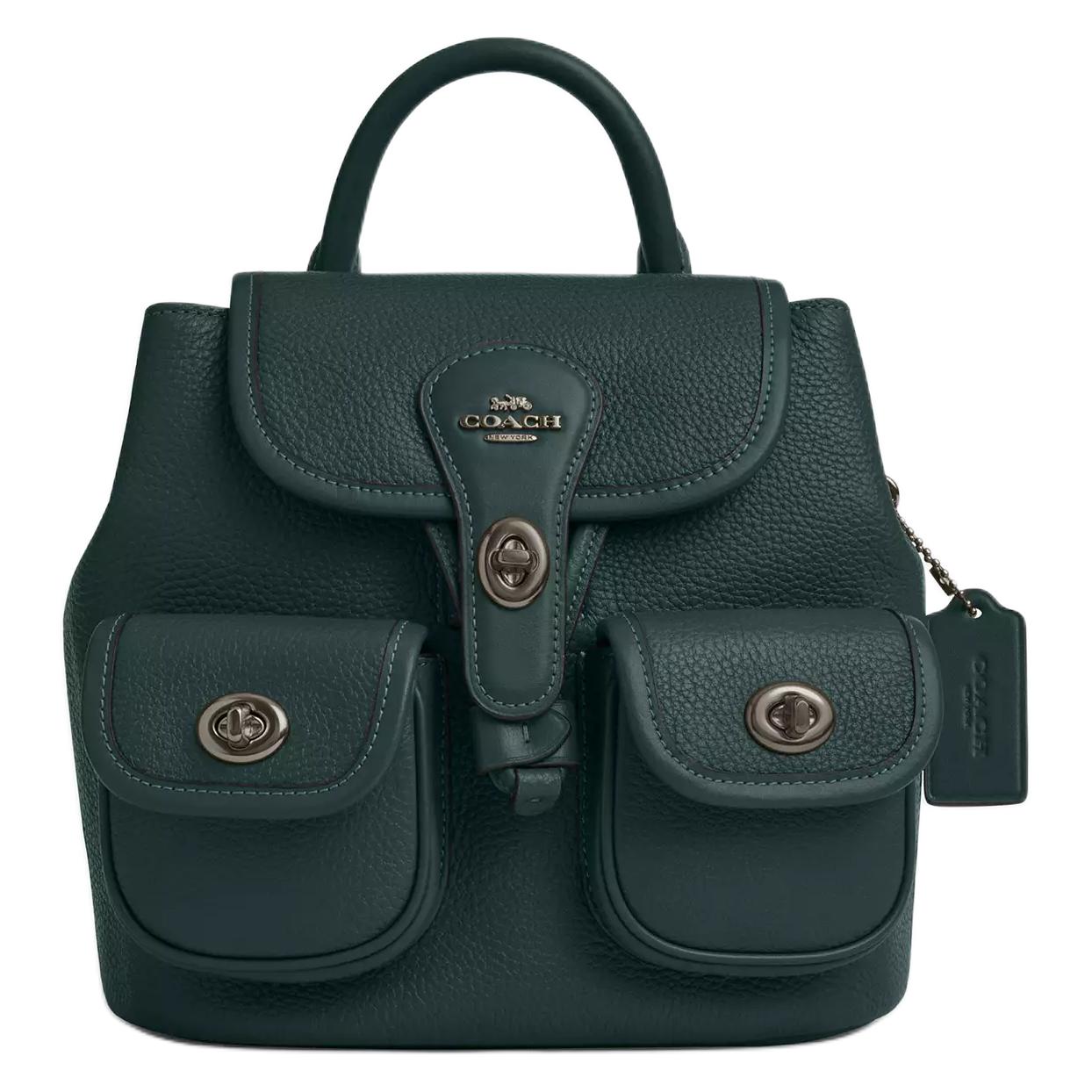 COACH Кожаный рюкзак средний женский темный бирюзовый
COACH Кожаный рюкзак средний женский темный бирюзовый