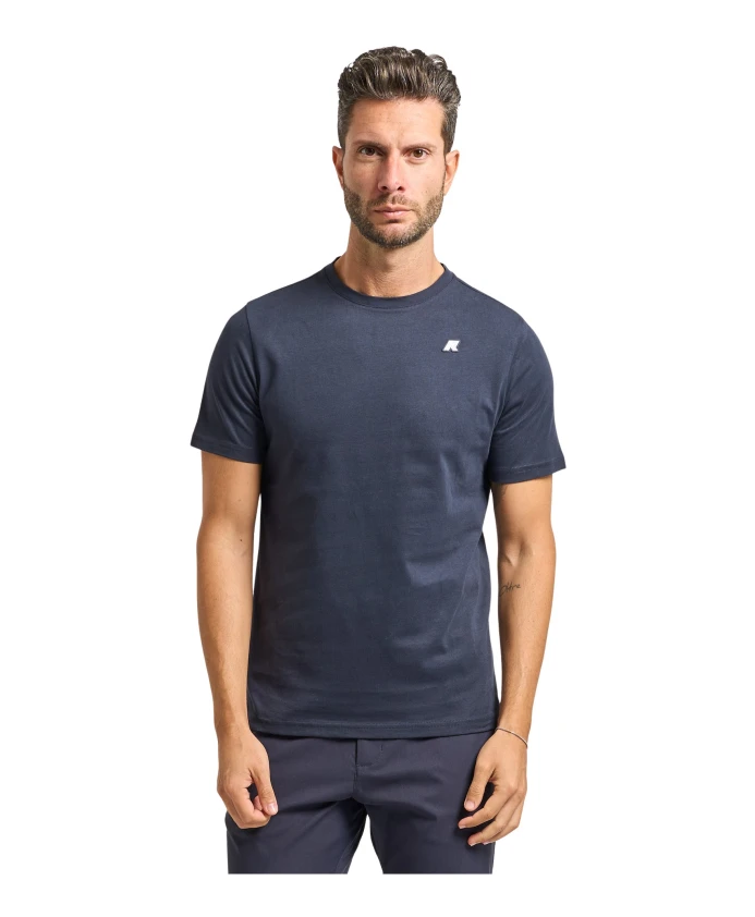 Синяя футболка с круглым вырезом и логотипом. K-Way, синий
Синяя футболка с круглым вырезом и логотипом. K-Way, синий