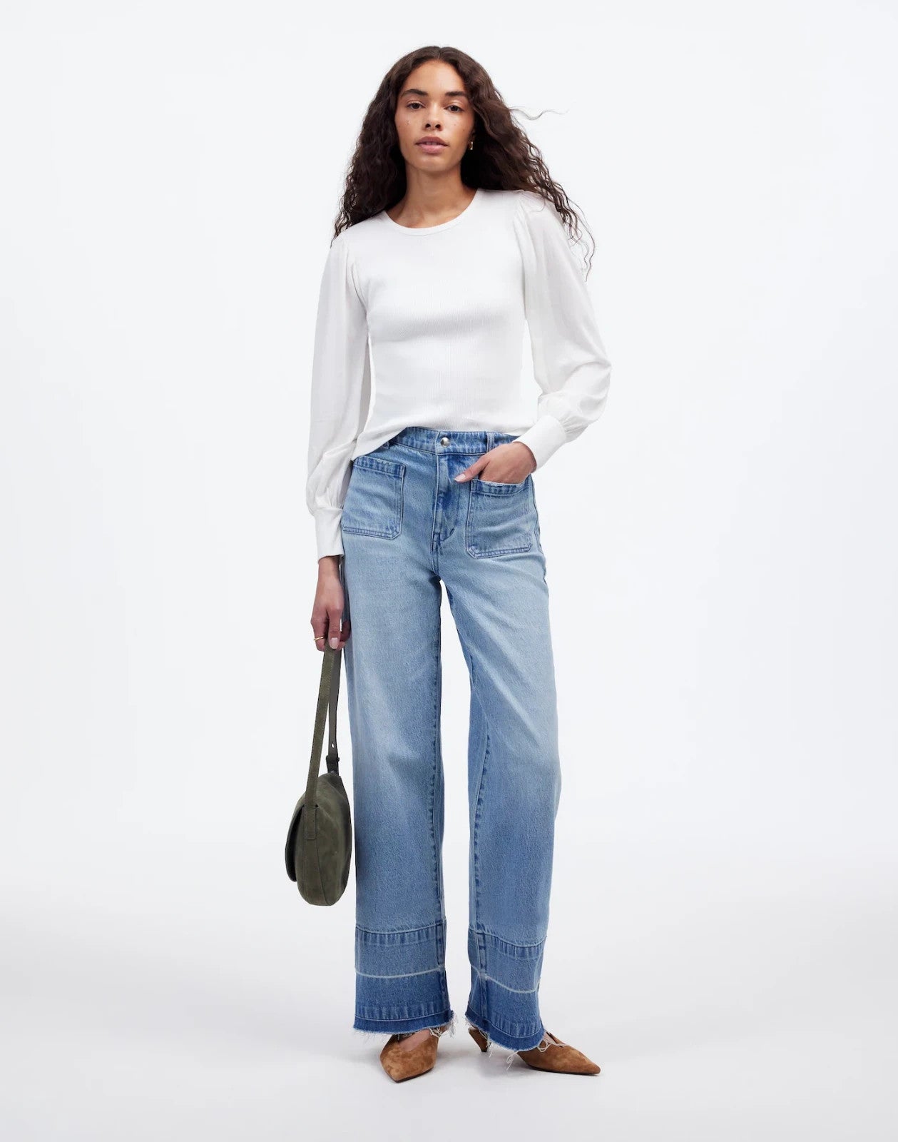 Женский топ Madewell NU768, белый хлопковый, ребристый, с рукавами-фонариками и круглым вырезом, RED101 Madewell, белый
Женский топ Madewell NU768, белый хлопковый, ребристый, с рукавами-фонариками и круглым вырезом, RED101 Madewell, белый