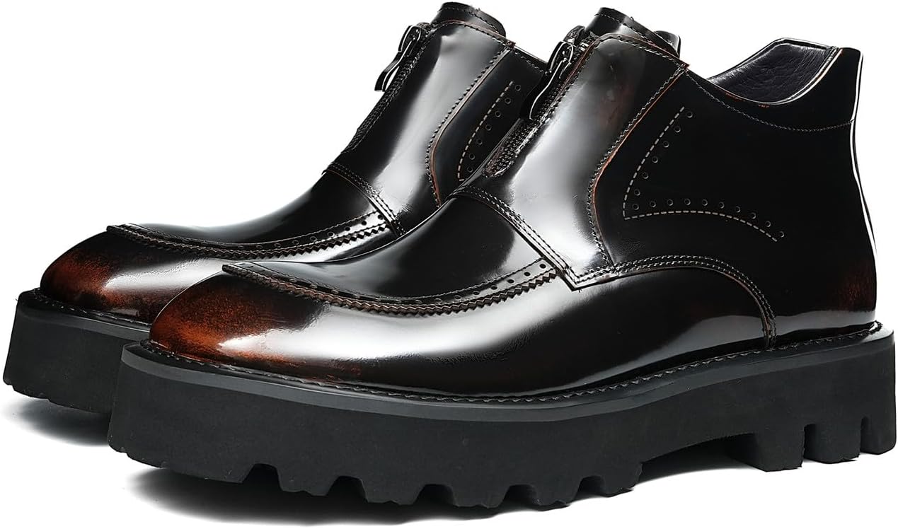 Мужские высокоглянцевые кожаные ботинки Chelsea Santimon - повседневные и нарядные ботинки Chukka с передней молнией, подошвой из вспененной резины с протектором и нескользящей платформой для работы, офиса, путешествий и вечерних выходов, коричн...
Мужские высокоглянцевые кожаные ботинки Chelsea Santimon - повседневные и нарядные ботинки Chukka с передней молнией, подошвой из вспененной резины с протектором и нескользящей платформой для работы, офиса, путешествий и вечерних выходов, коричн...