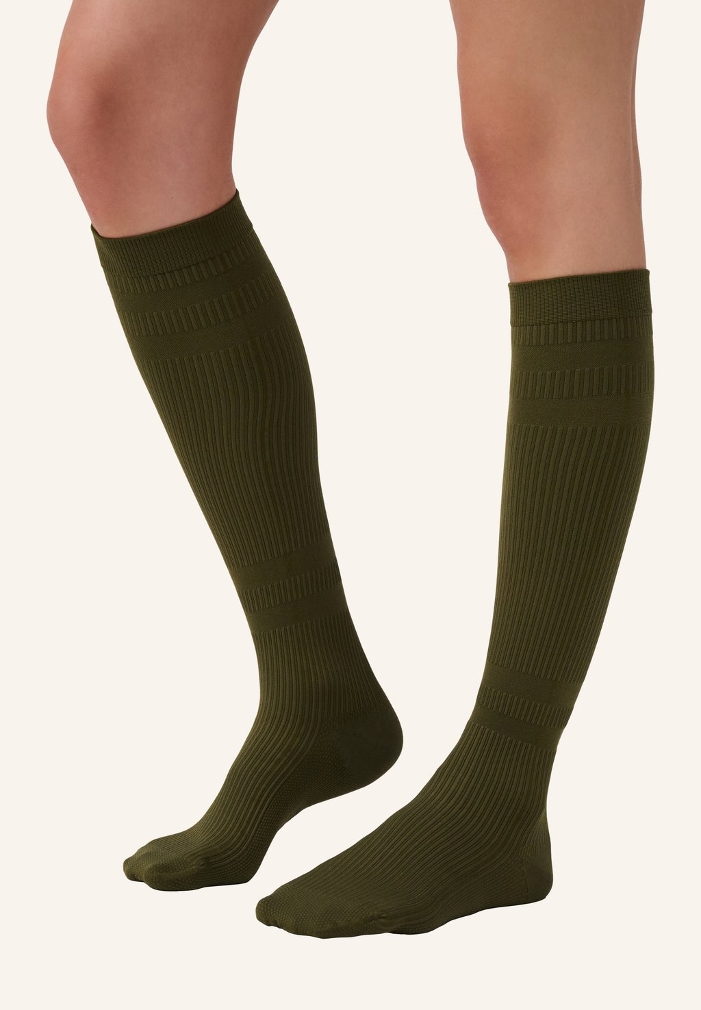 Гольфы KOMPRESSION COTTON CONSCIOUS RIBBED – MADE IN GERMANY ITEM m6, оливковый 
Гольфы KOMPRESSION COTTON CONSCIOUS RIBBED – MADE IN GERMANY ITEM m6, оливковый