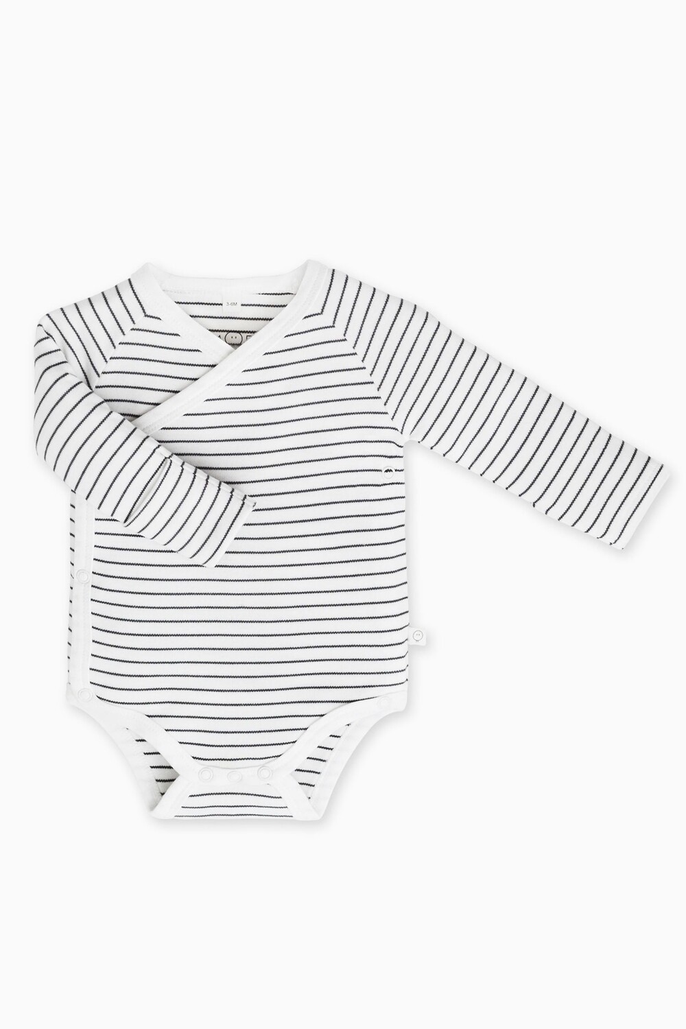 Боди с длинными рукавами из натурального хлопка и бамбука Mori, белый 
Боди с длинными рукавами из натурального хлопка и бамбука Mori, белый