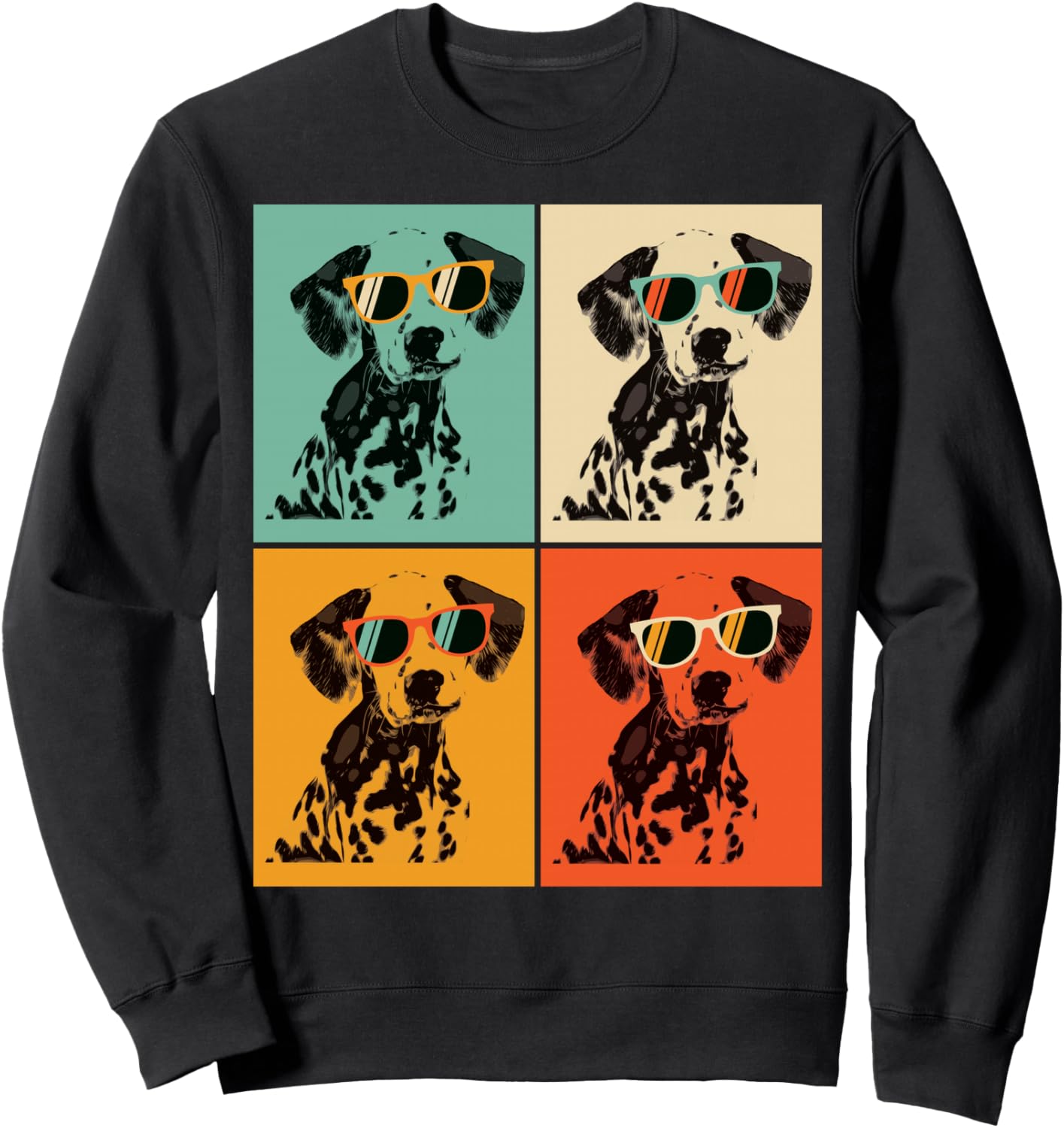 Подарок для любителя собак: ретро-толстовка с изображением далматина в солнцезащитных очках Shirtbooth: Dalmatian, черный
Подарок для любителя собак: ретро-толстовка с изображением далматина в солнцезащитных очках Shirtbooth: Dalmatian, черный