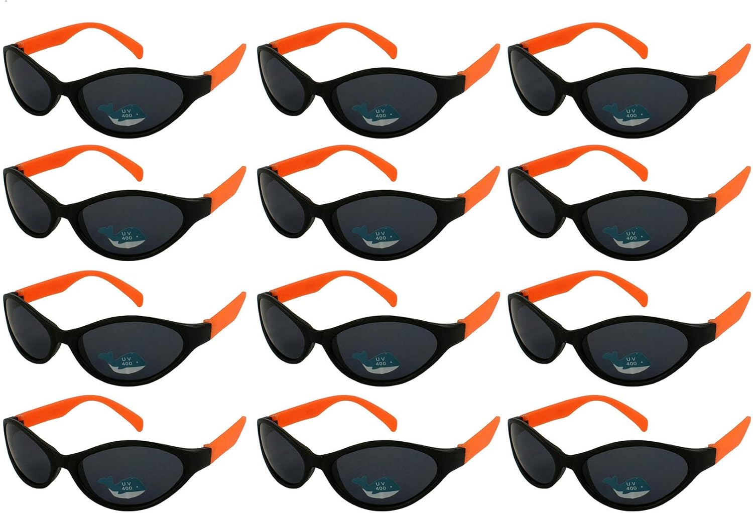 EDGEIWEAR, набор из 12 неоновых солнцезащитных очков в стиле 80-х для вечеринок, размеры для взрослых и детей, сертифицированы по стандарту CPSIA, не содержат свинца (Pb), Black Sport Frame / Orange Temple
EDGEIWEAR, набор из 12 неоновых солнцезащитных очков в стиле 80-х для вечеринок, размеры для взрослых и детей, сертифицированы по стандарту CPSIA, не содержат свинца (Pb), Black Sport Frame / Orange Temple