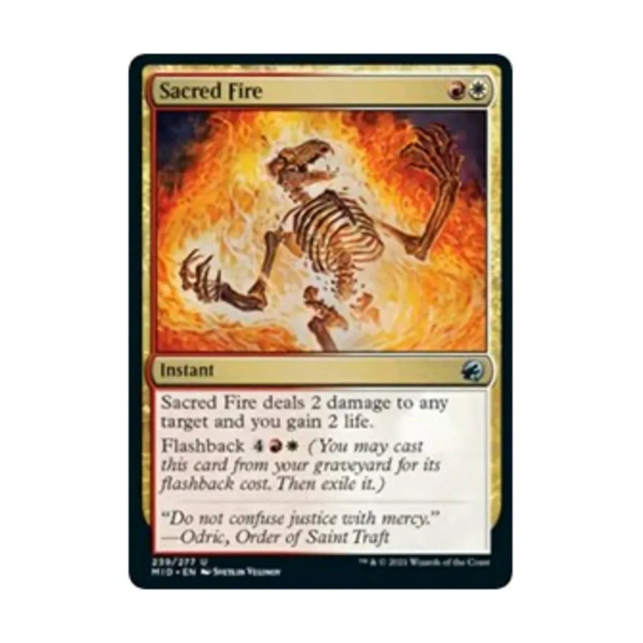 CCG Священный огонь (U), MTG - Innistrad - Midnight Hunt
CCG Священный огонь (U), MTG - Innistrad - Midnight Hunt