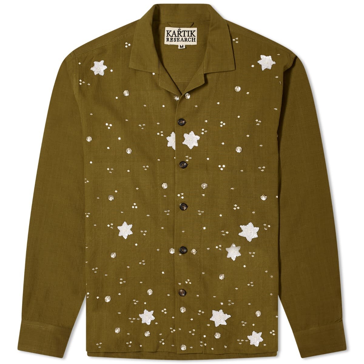 Рубашка Kartik Research Hand Embroiderd Flowers Long Sleeve Shirt, цвет Moss, Gold & White
Рубашка Kartik Research Hand Embroiderd Flowers Long Sleeve Shirt, цвет Moss, Gold & White