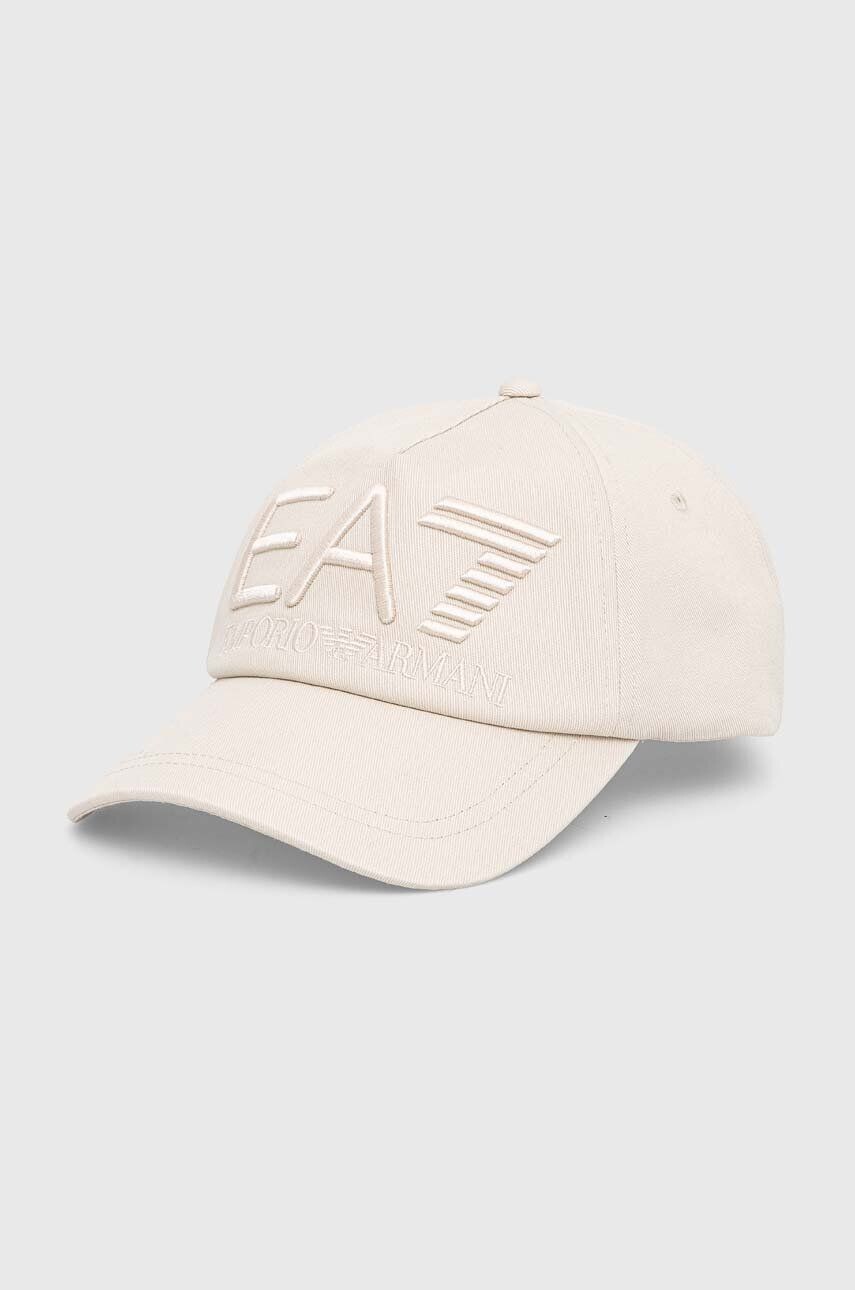 Хлопковая бейсболка EA7 Emporio Armani, бежевый
Хлопковая бейсболка EA7 Emporio Armani, бежевый