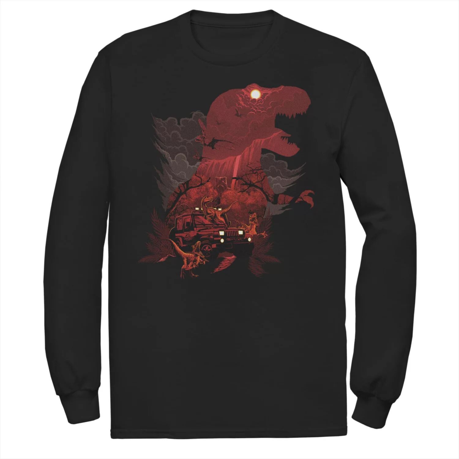 Мужская красная футболка с коллажем «Парк Юрского периода» T-Rex Licensed Character, черный
Мужская красная футболка с коллажем «Парк Юрского периода» T-Rex Licensed Character, черный