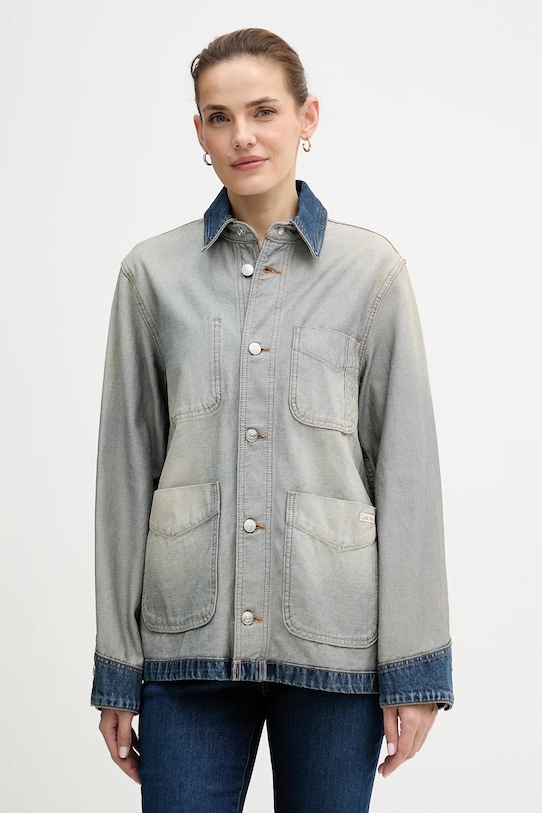Хлопковая джинсовая куртка Calvin Klein Jeans, синий
Хлопковая джинсовая куртка Calvin Klein Jeans, синий