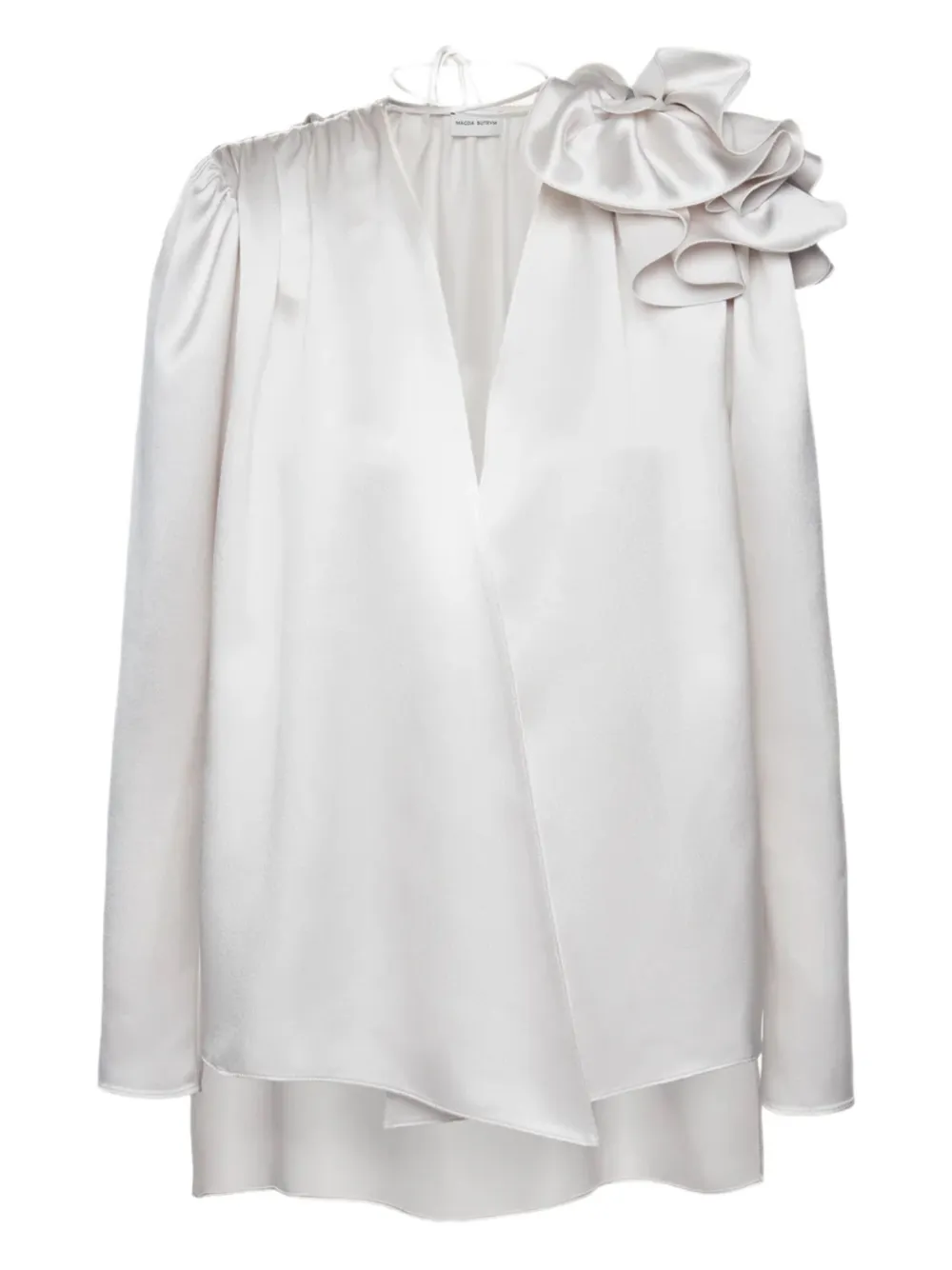 Блузка с оборками на плечах Magda Butrym, белый
Блузка с оборками на плечах Magda Butrym, белый