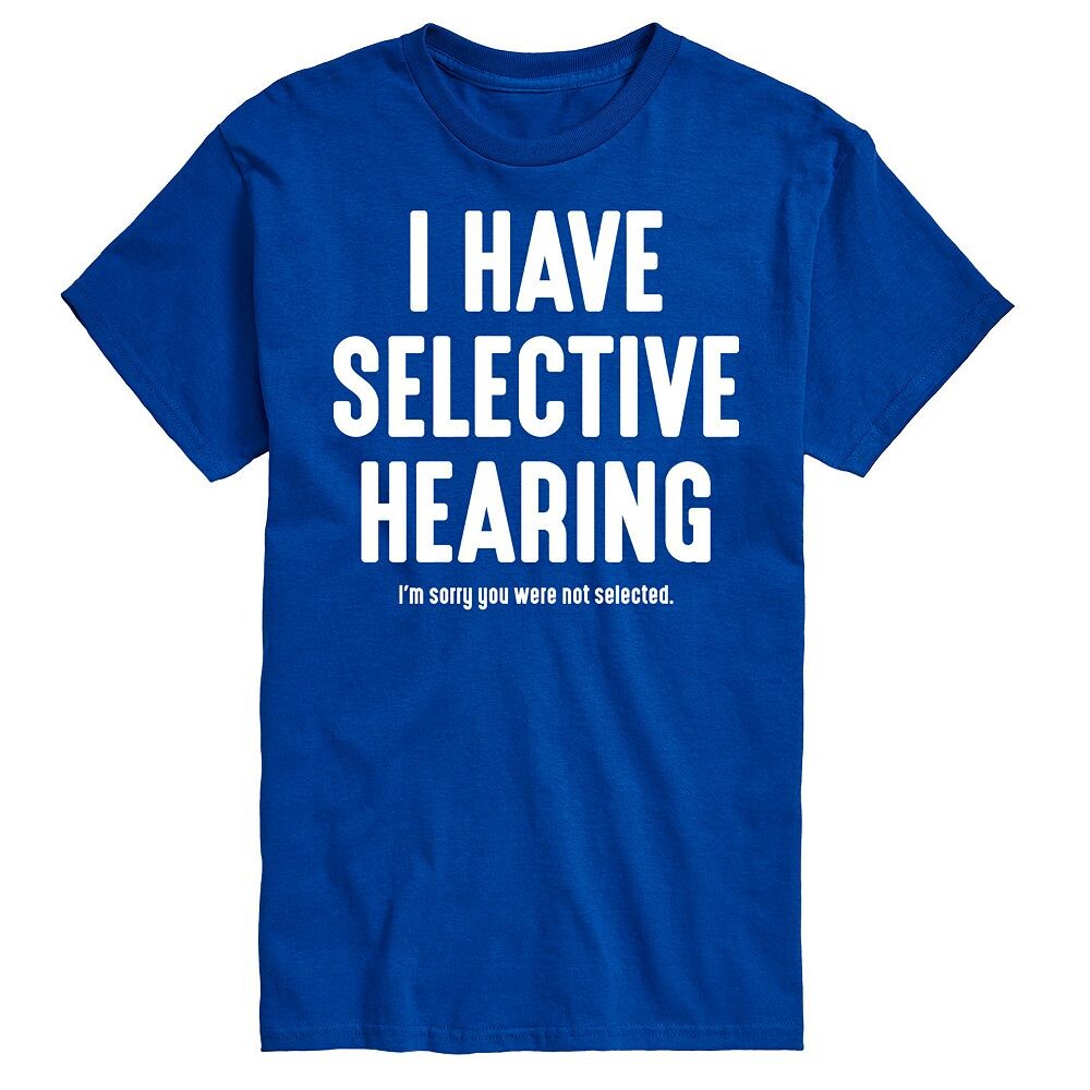 Мужская футболка с рисунком Selective Hearing Licensed Character, синий
Мужская футболка с рисунком Selective Hearing Licensed Character, синий