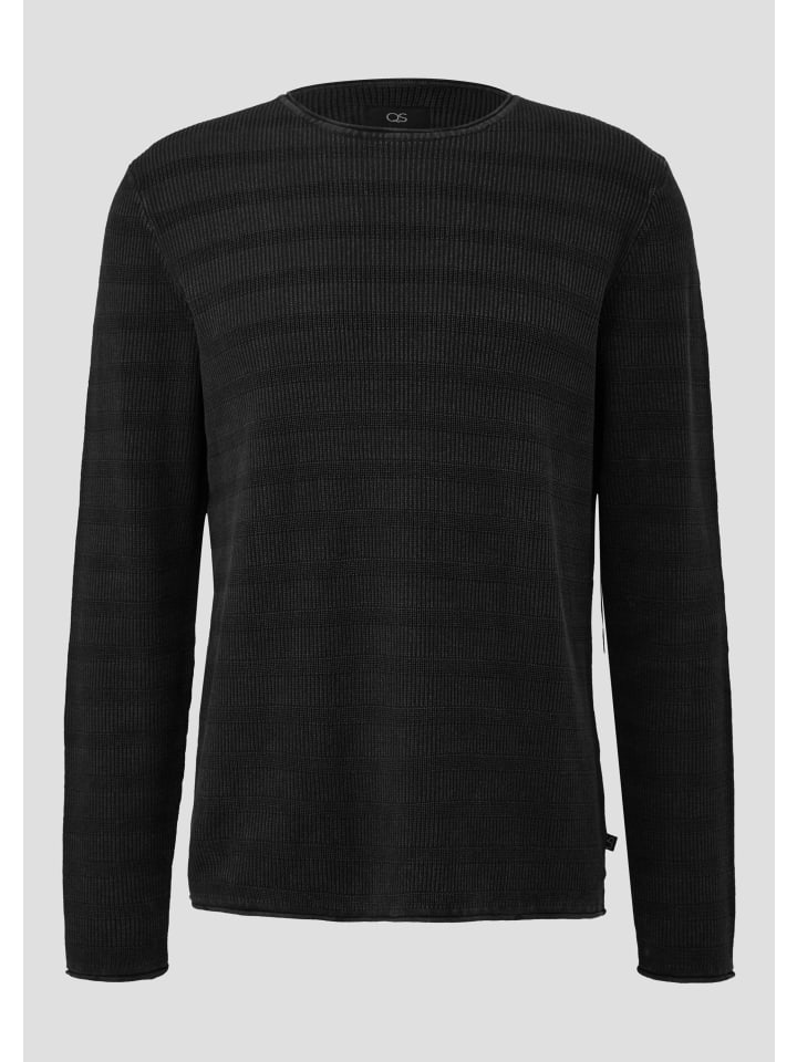 Вязаный свитер в цвете 9999_черный QS
Вязаный свитер в цвете 9999_черный QS