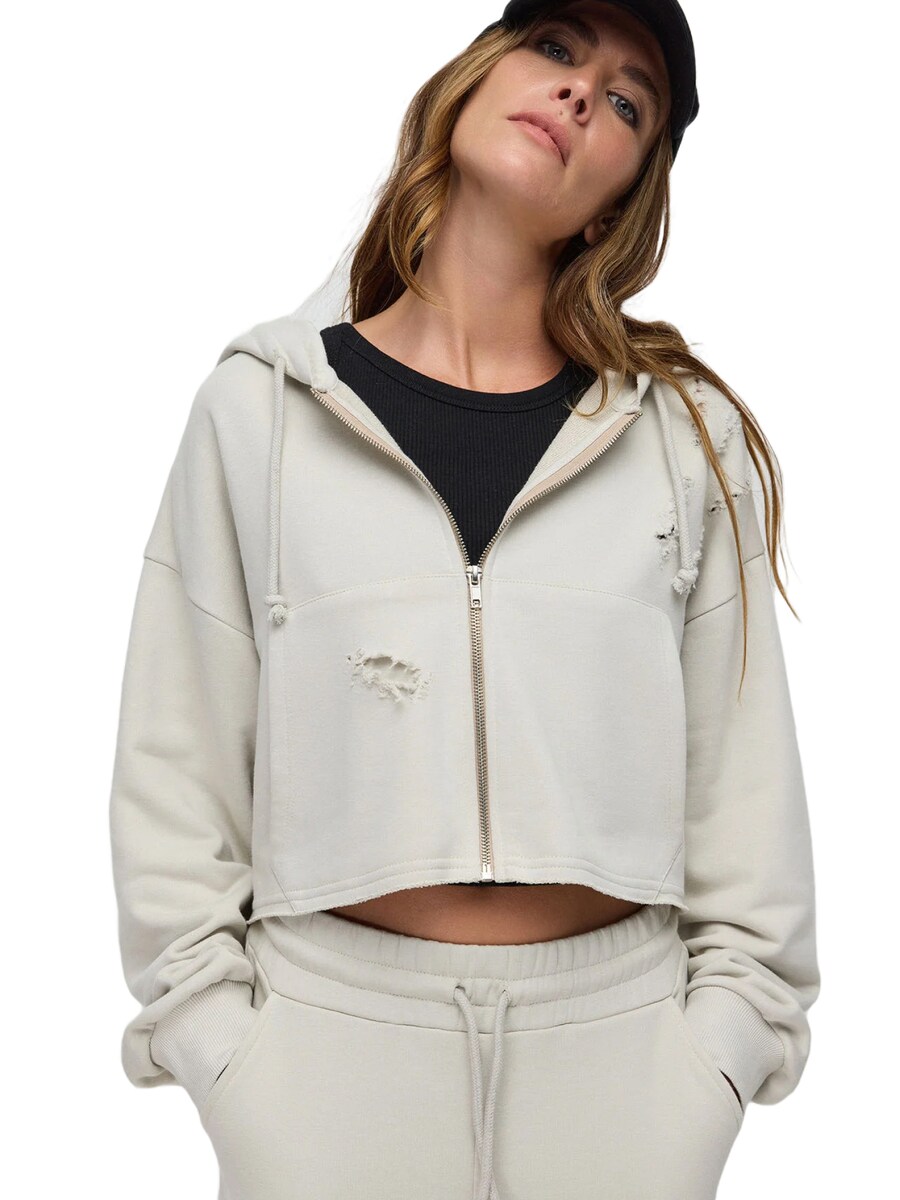 Толстовка с капюшоном на молнии No Matter What, экрю
Толстовка с капюшоном на молнии No Matter What, экрю