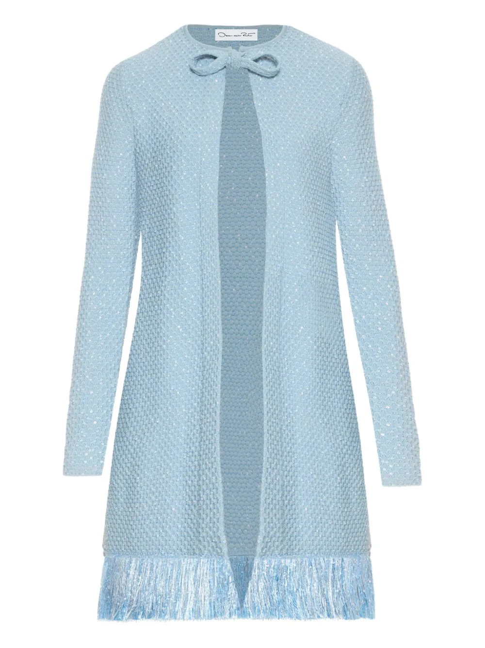 Пальто с пайетками и бахромой Oscar de la Renta, синий
Пальто с пайетками и бахромой Oscar de la Renta, синий