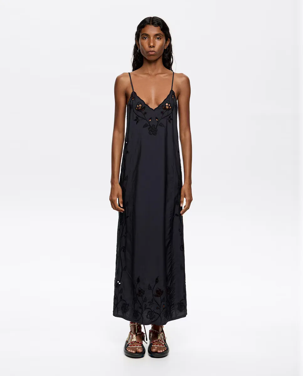 Свободное платье с вышивкой Bimba y Lola, черный
Свободное платье с вышивкой Bimba y Lola, черный