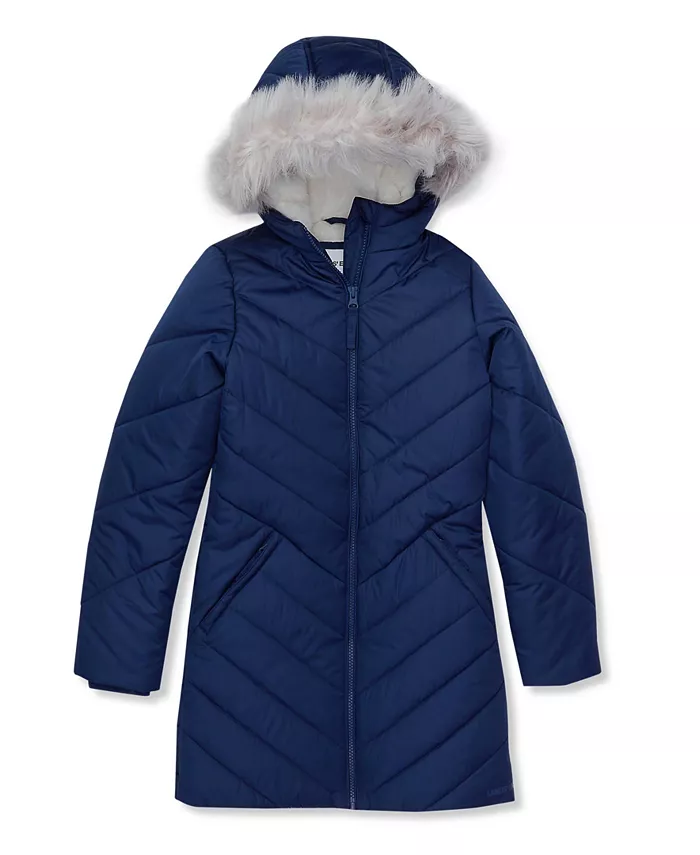 Водонепроницаемая велюровая парка для девочек Lands' End, синий
Водонепроницаемая велюровая парка для девочек Lands' End, синий