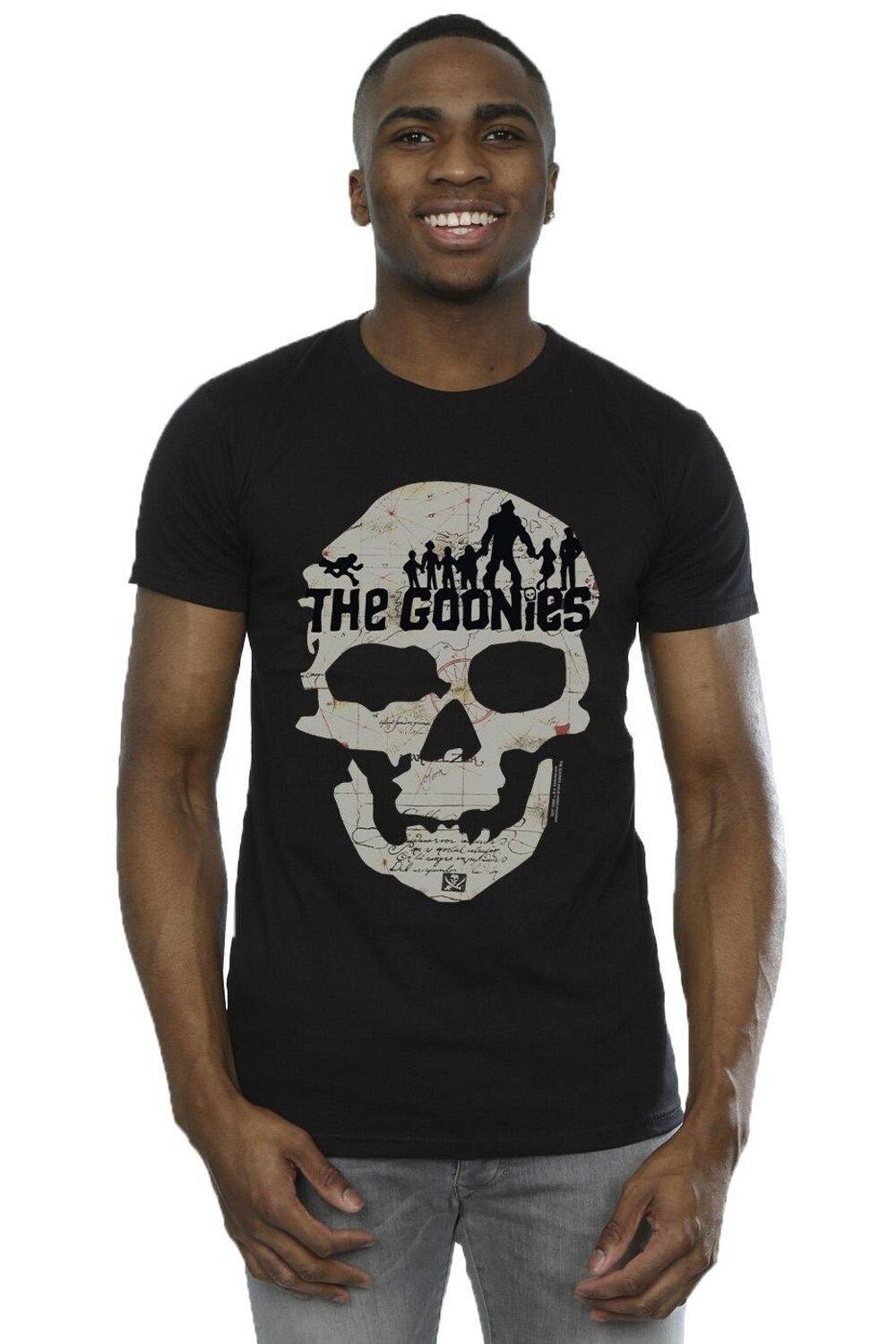 Футболка с изображением черепа The Goonies, черный 
Футболка с изображением черепа The Goonies, черный