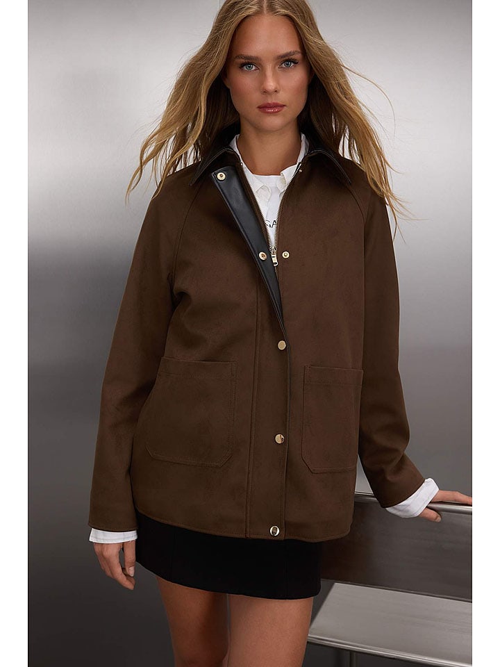Trendyol Рубашка-куртка темно-коричневого цвета
Trendyol Рубашка-куртка темно-коричневого цвета