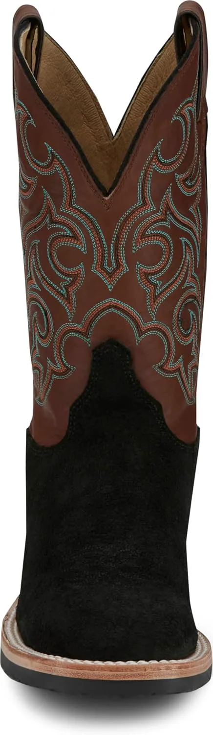 Мужские вестерн-бутсы Justin Alamo 11 "Roughout" - премиальная кожа, классический ковбойский стиль, прочный и удобный выбор для ранчо и родео, черный
Мужские вестерн-бутсы Justin Alamo 11 "Roughout" - премиальная кожа, классический ковбойский стиль, прочный и удобный выбор для ранчо и родео, черный