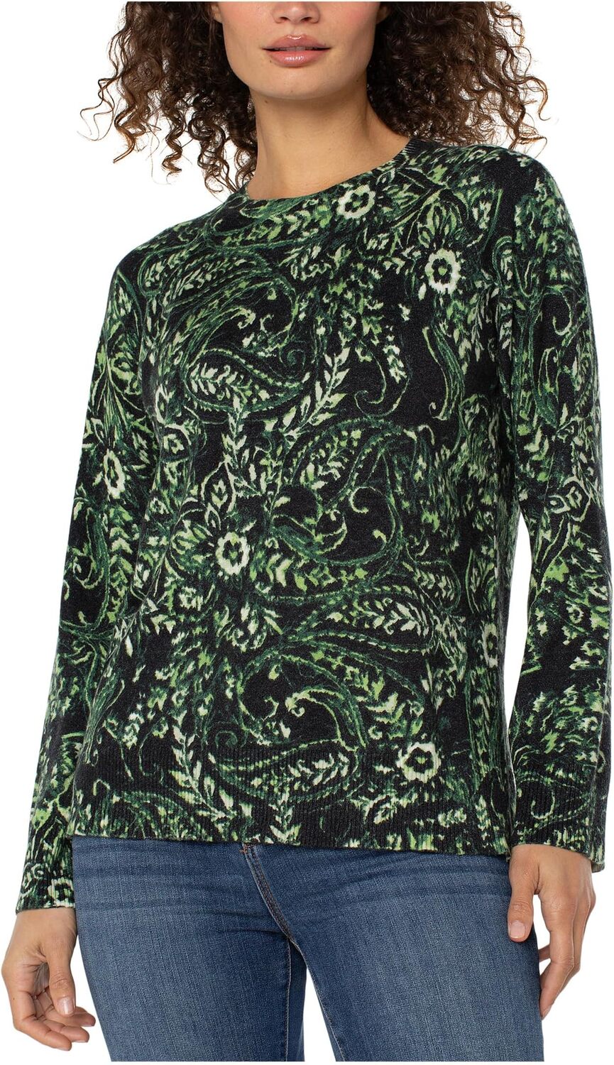 Свитер Liverpool Los Angeles Women's Long Sleeve Printed Raglan Sweater W/ Side Slit, Deep Green Paisley
Свитер Liverpool Los Angeles Women's Long Sleeve Printed Raglan Sweater W/ Side Slit, Deep Green Paisley