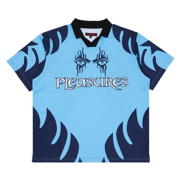 Джерси Pleasures Afterlife Soccer Jersey Blue, синий 
Джерси Pleasures Afterlife Soccer Jersey Blue, синий