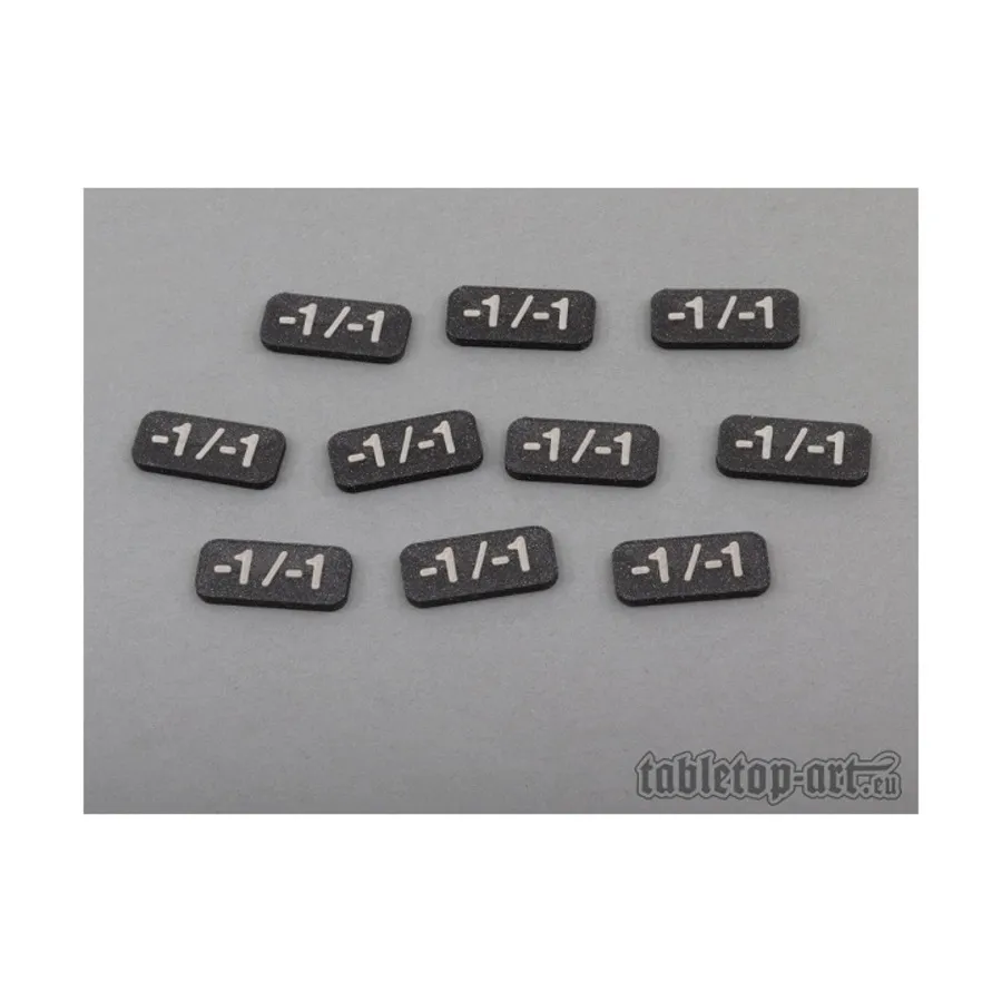 -1/-1 жетоны — Черный блеск, Bits & Accessories - Markers & Templates
-1/-1 жетоны — Черный блеск, Bits & Accessories - Markers & Templates