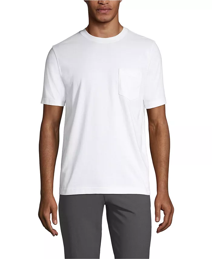 Мужская футболка Super-T с коротким рукавом и карманом Lands' End, белый
Мужская футболка Super-T с коротким рукавом и карманом Lands' End, белый