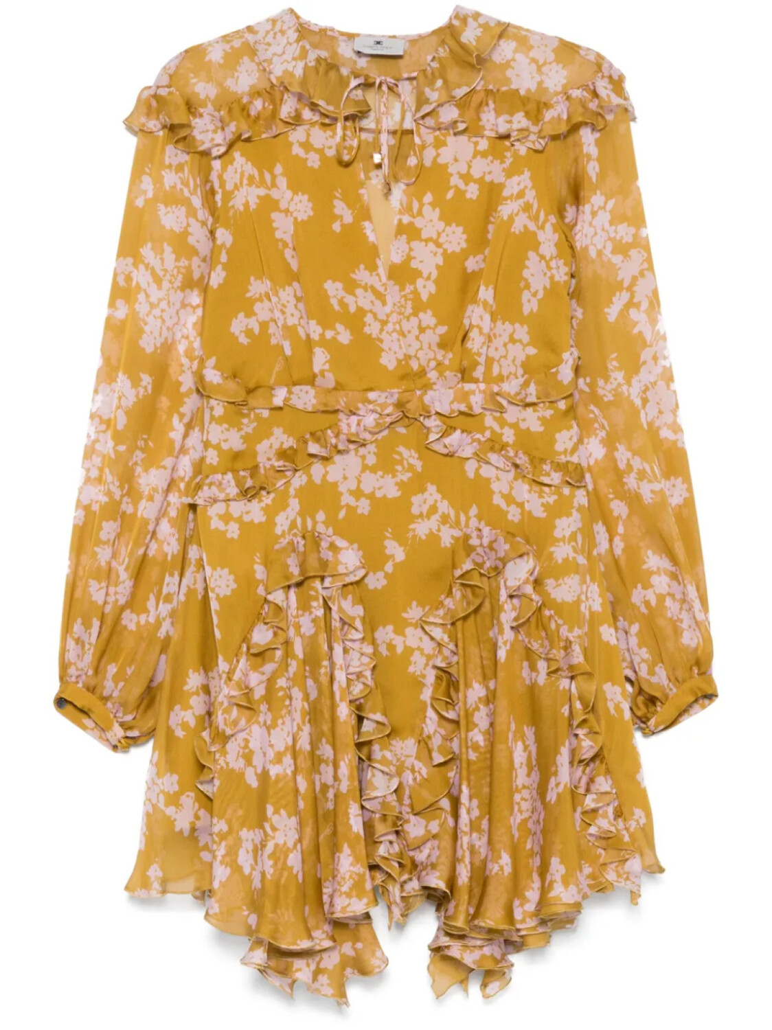 Платье мини Elisabetta Franchi с вуалью и принтом, желтый
Платье мини Elisabetta Franchi с вуалью и принтом, желтый