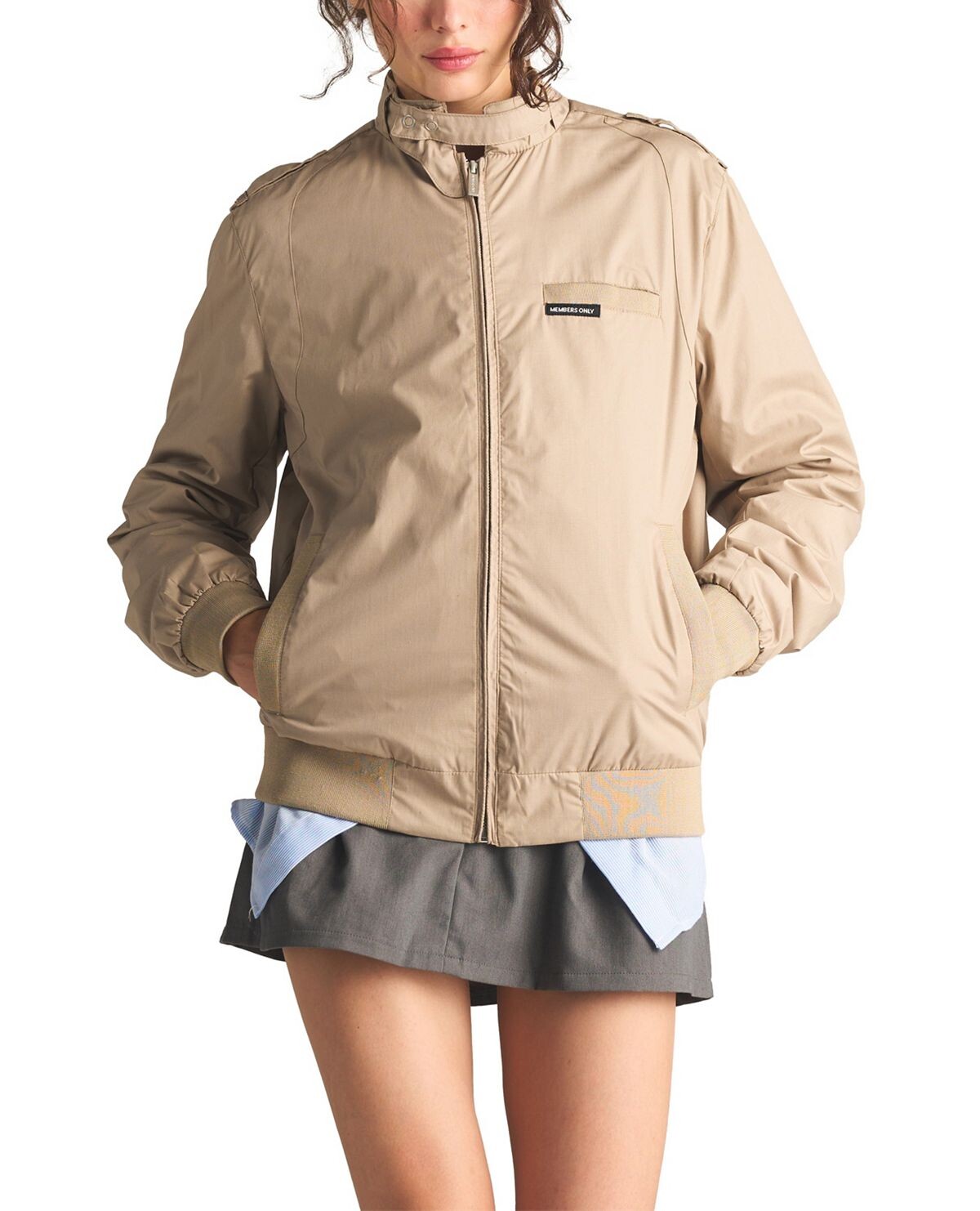 Женская классическая гоночная куртка Iconic (облегающего кроя) Members Only, хаки
Женская классическая гоночная куртка Iconic (облегающего кроя) Members Only, хаки