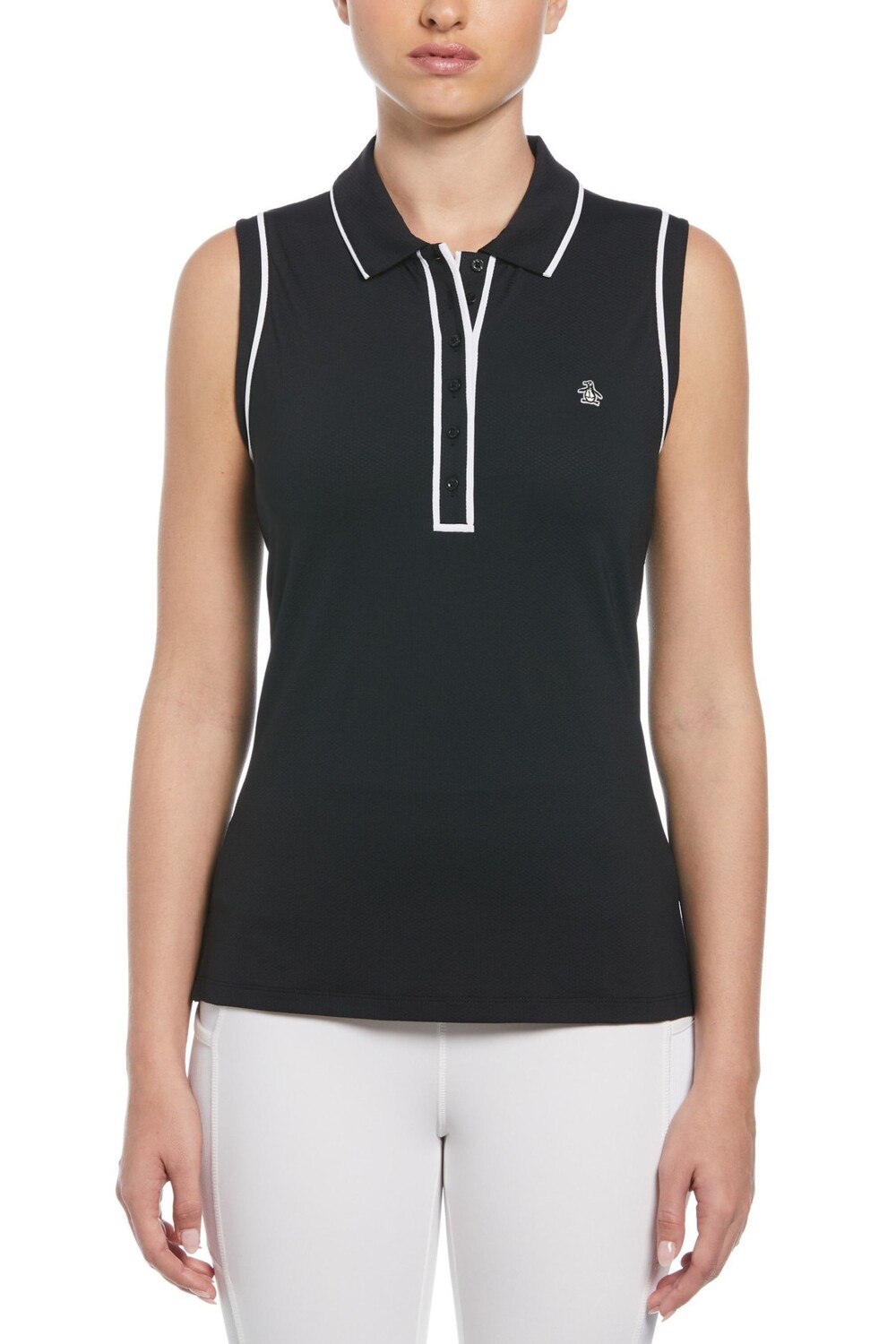 Без рукавов рубашка поло с кантом Original Penguin Golf, черный
Без рукавов рубашка поло с кантом Original Penguin Golf, черный