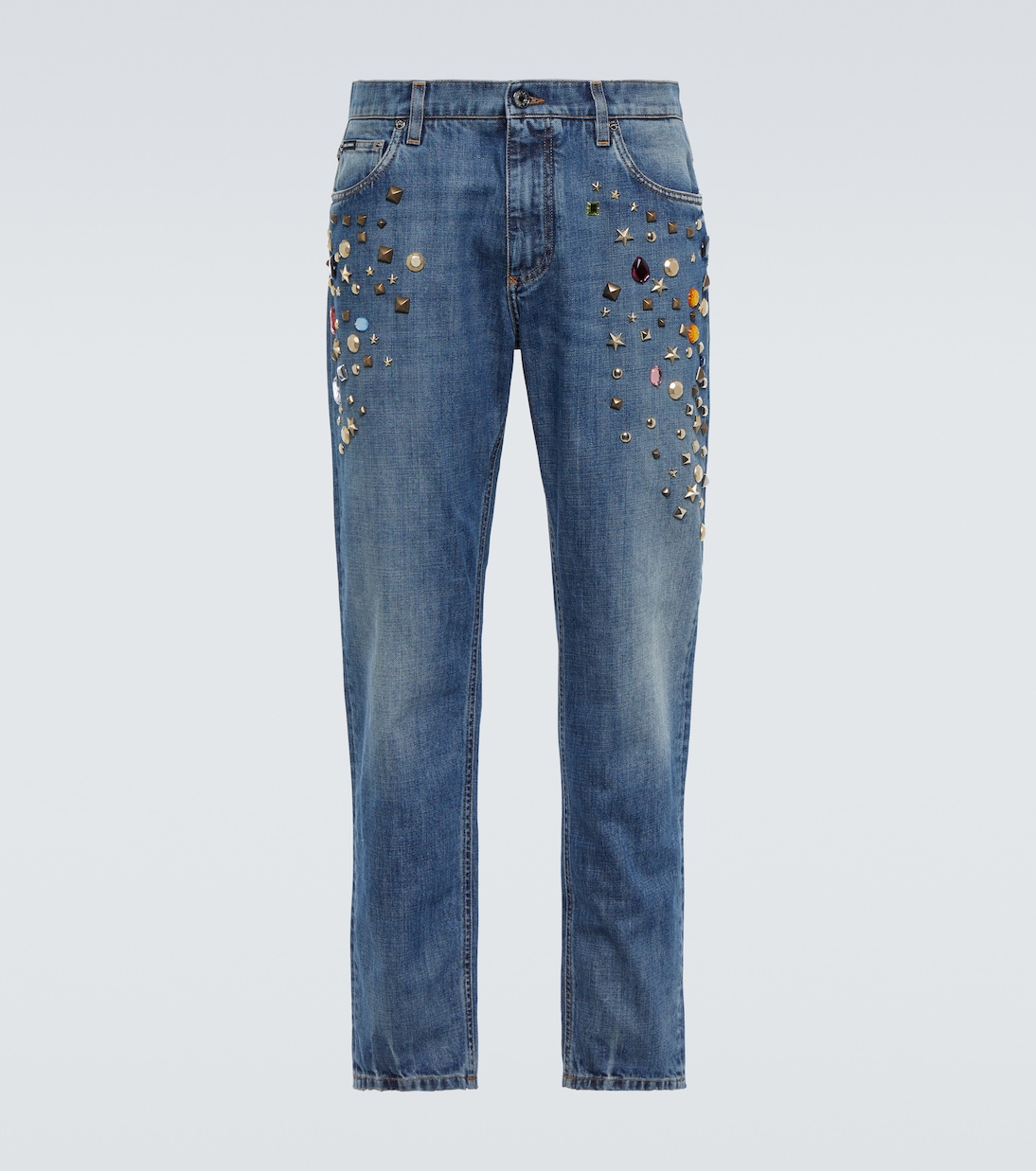 Джинсы прямого кроя с декором Dolce&Gabbana, Combined Colour
Джинсы прямого кроя с декором Dolce&Gabbana, Combined Colour