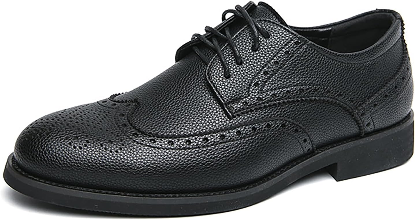 Мужские кожаные оксфорды с круглым носком и перфорацией RYNKOMA, деловые туфли с шнуровкой, ретро-стиль, комфортные мягкие туфли для офиса, бала, вечеринки и свадьбы, черный
Мужские кожаные оксфорды с круглым носком и перфорацией RYNKOMA, деловые туфли с шнуровкой, ретро-стиль, комфортные мягкие туфли для офиса, бала, вечеринки и свадьбы, черный