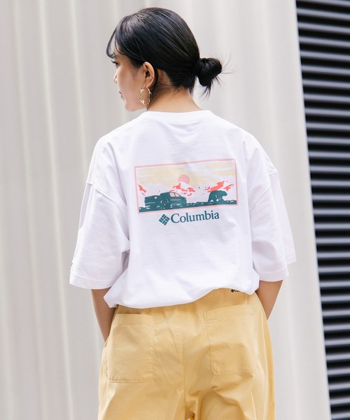 Футболка Columbia оверсайз с коротким рукавом, защитой от УФ-излучения и принтом на спине, бело-желтая
Футболка Columbia оверсайз с коротким рукавом, защитой от УФ-излучения и принтом на спине, бело-желтая