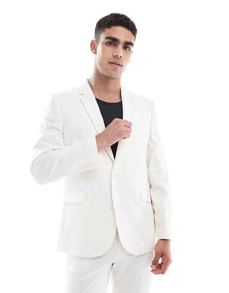 Тонкий пиджак ASOS DESIGN цвета экрю
Тонкий пиджак ASOS DESIGN цвета экрю