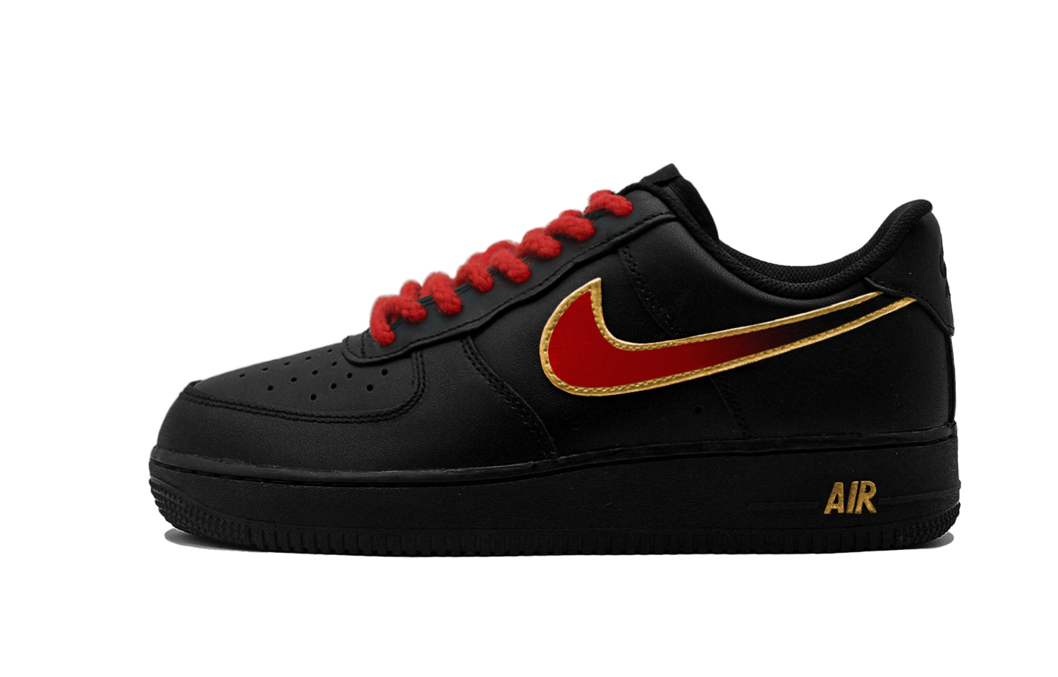 Nike Air Force 1 Black Warrior, Crimson Golden Radiance CNY Collection устойчивые к истиранию низкие скейтборд-кроссовки
Nike Air Force 1 Black Warrior, Crimson Golden Radiance CNY Collection устойчивые к истиранию низкие скейтборд-кроссовки